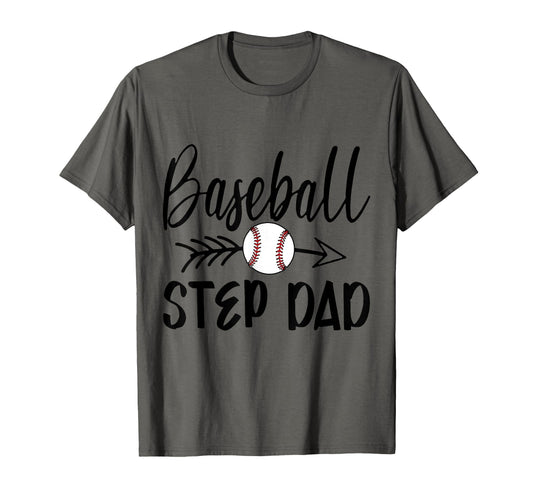 Baseball Step Dad Arrow Fathers Mothers T-Shirt - Graphic Print for Adults - T-Shirt, Sweatshirt, Hoodie