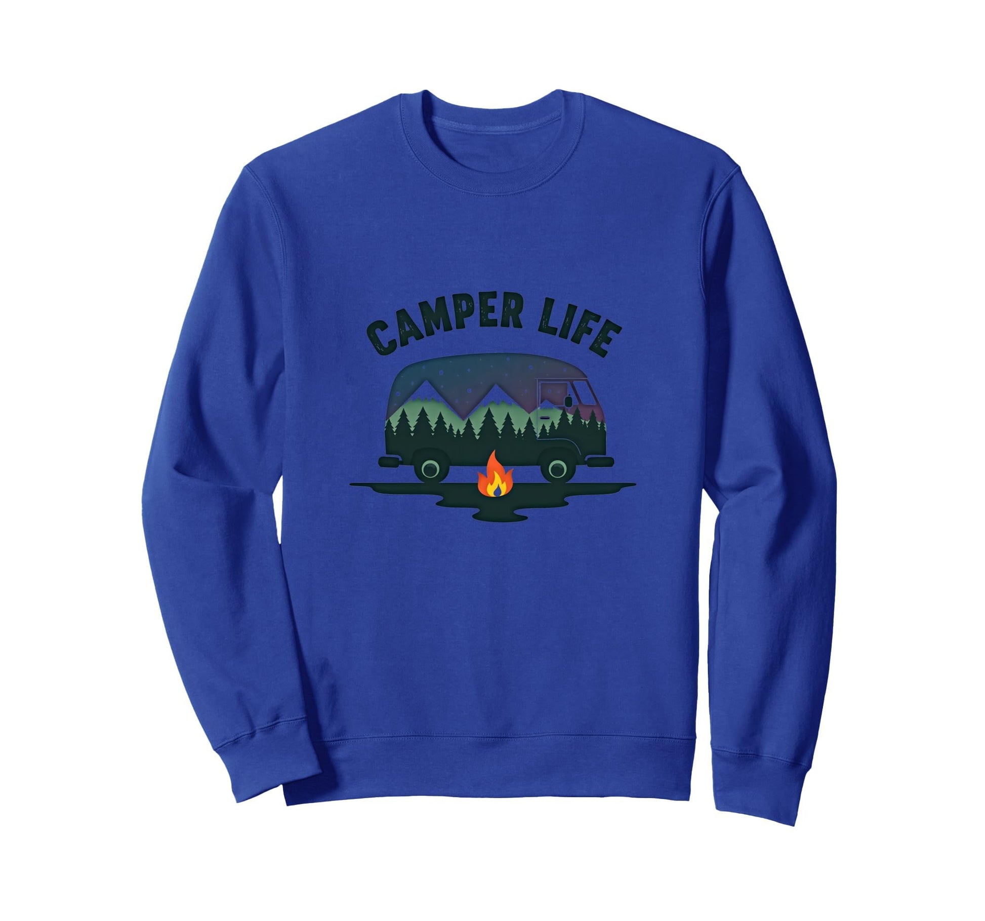 Camper Life Starry Mountain Sweatshirt - Custom Art Print for Adults - T-Shirt, Sweatshirt, Hoodie