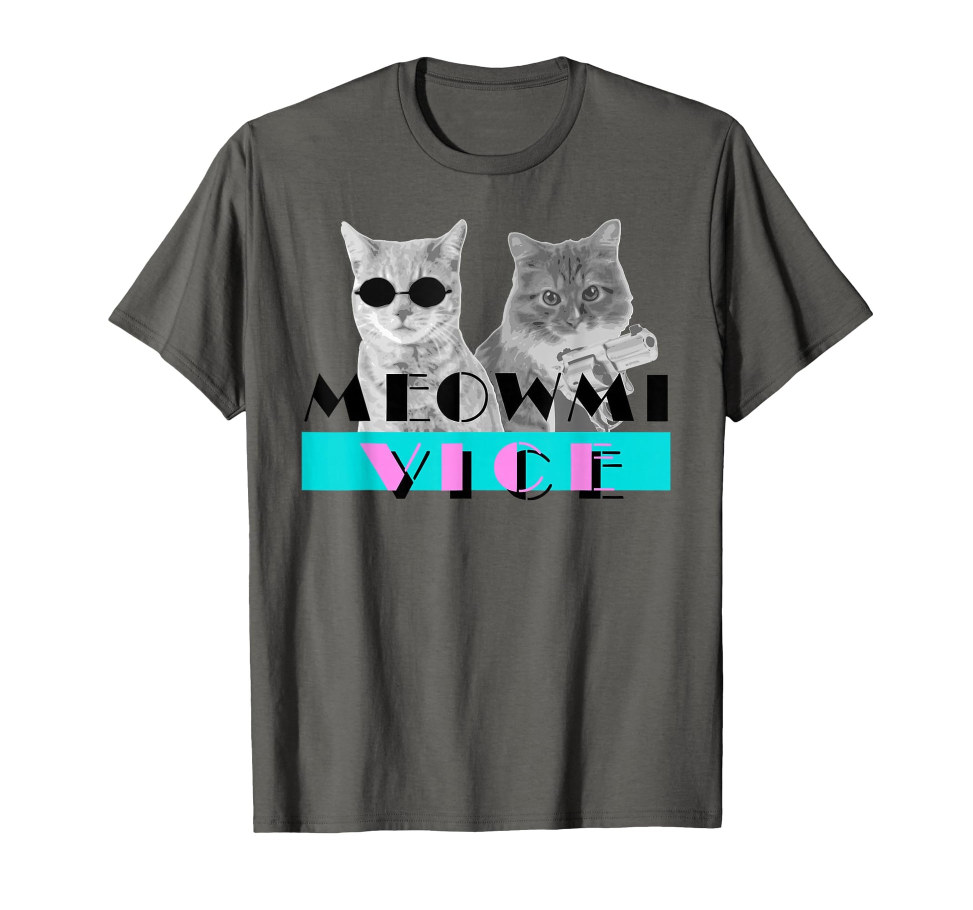 Kitten Meowmi Vice 80S Miami Funny Cat T-Shirt - Novelty Apparel Men Women - T-Shirt, Sweatshirt, Hoodie