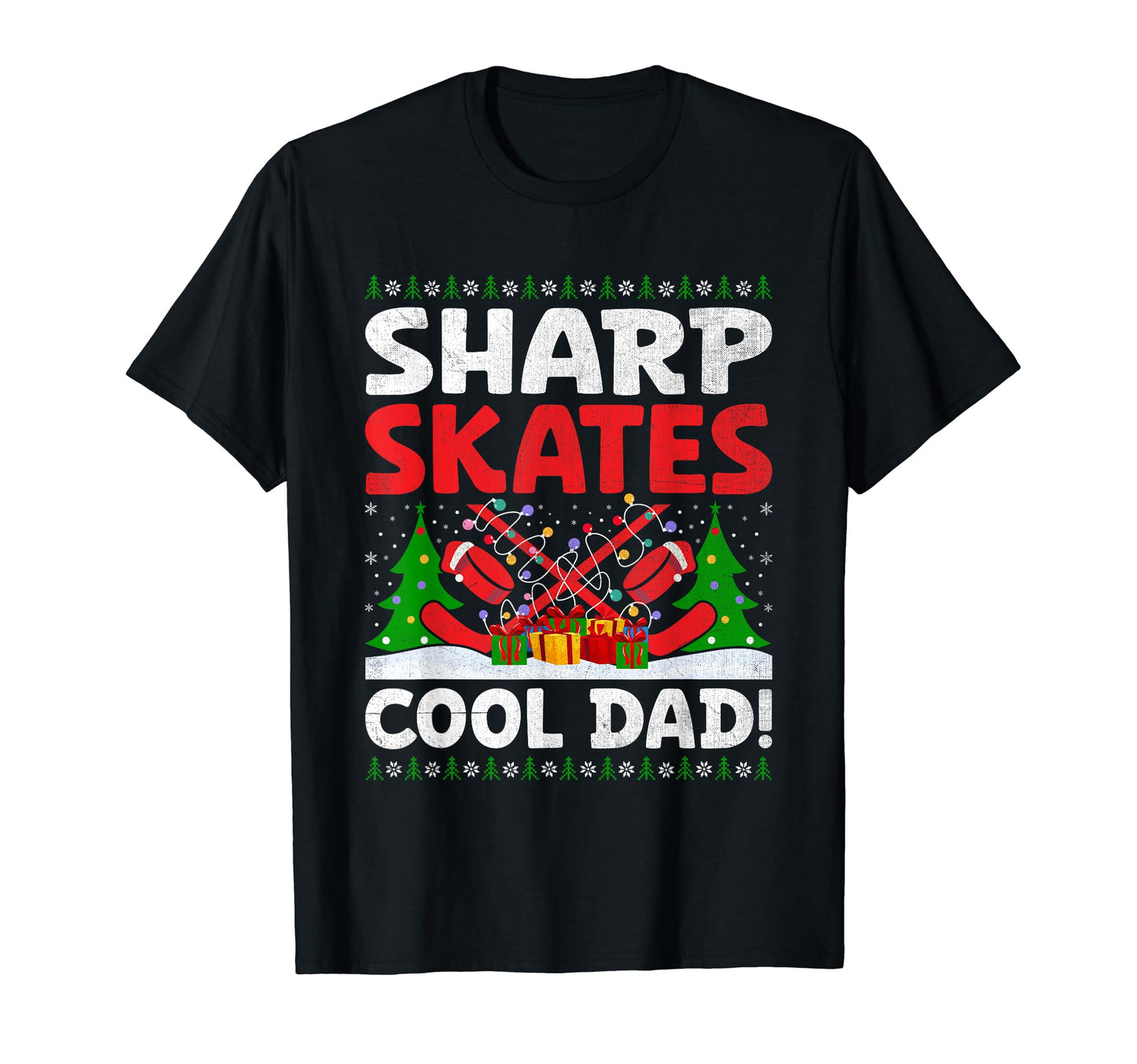 Ice Hockey Dad Player Pucking Coach T-Shirt - Custom Art Print Men Women - T-Shirt, Sweatshirt, Hoodie