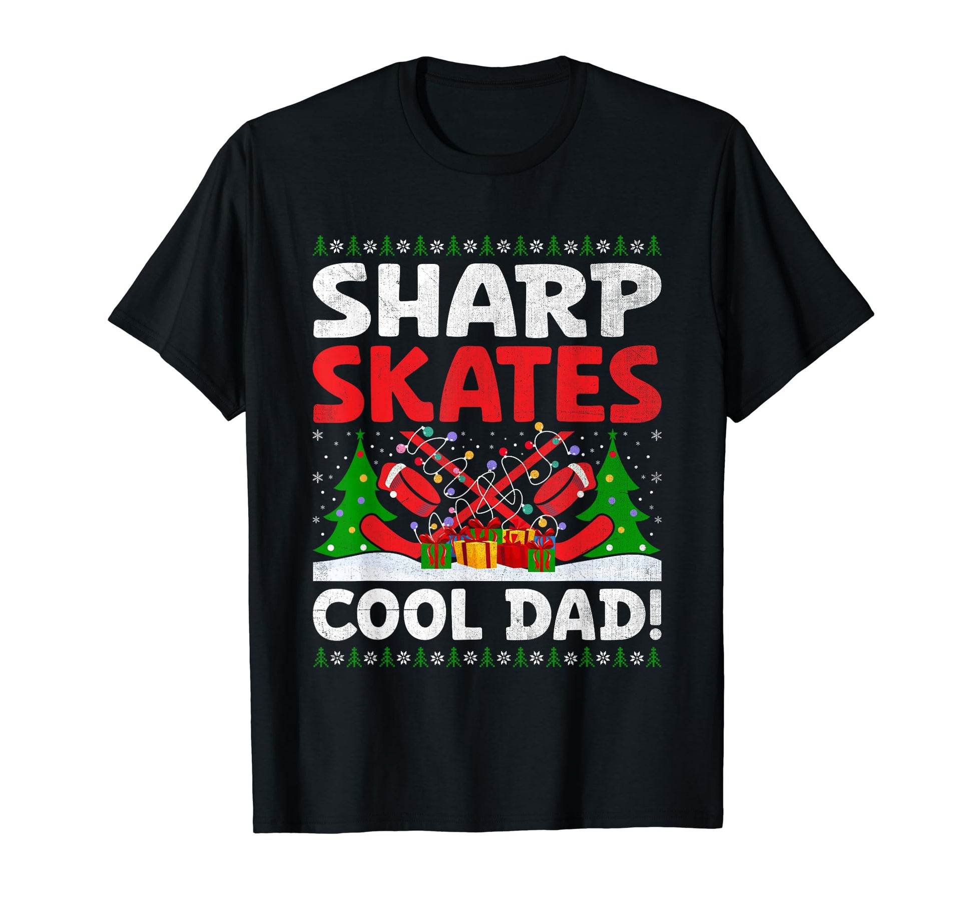 Ice Hockey Dad Player Pucking Coach T-Shirt - Custom Art Print Men Women - T-Shirt, Sweatshirt, Hoodie