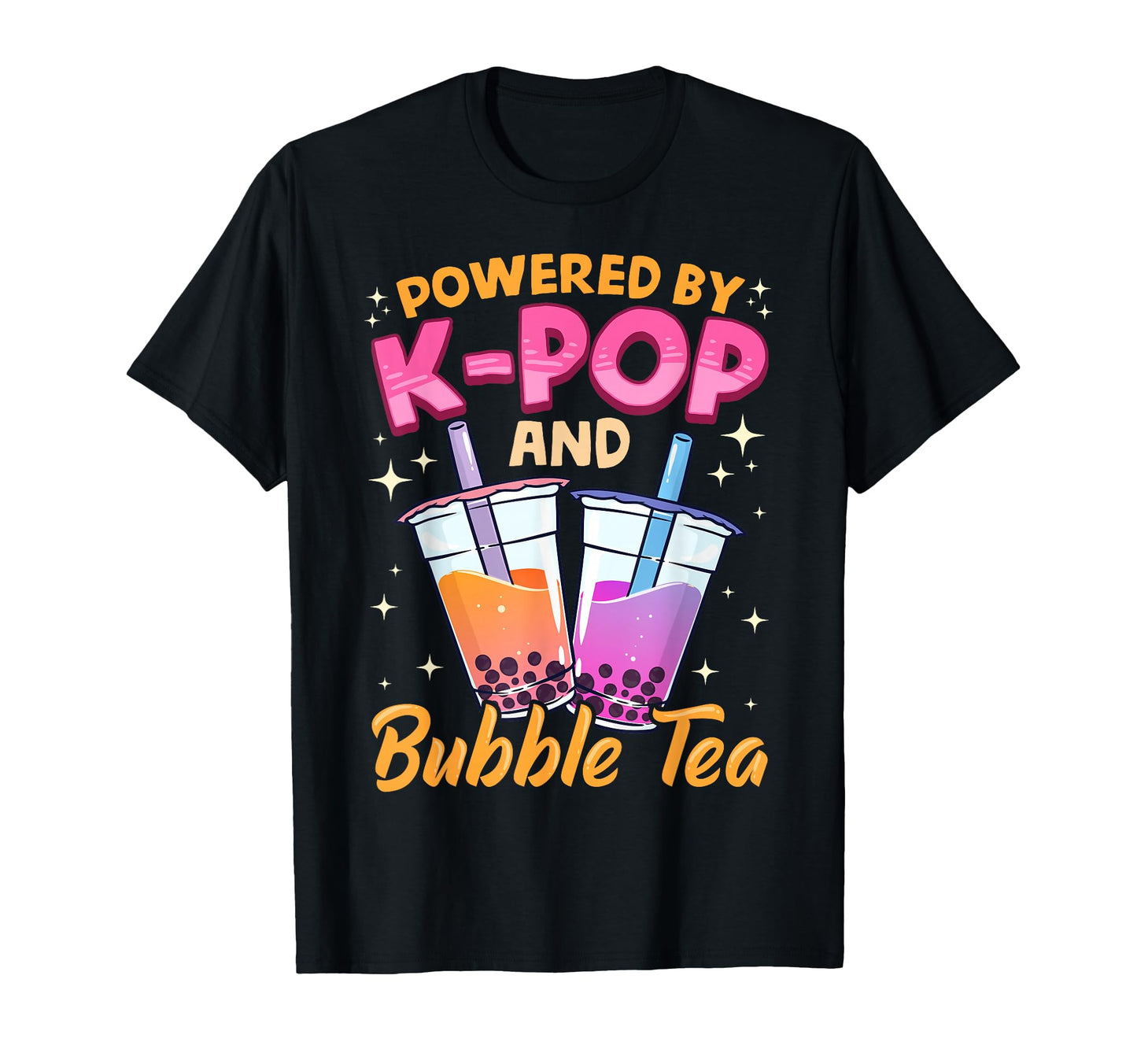 Bubble Tea Boba K Pop Music Lover Korean T-Shirt - Custom Art Print Unisex - T-Shirt, Sweatshirt, Hoodie