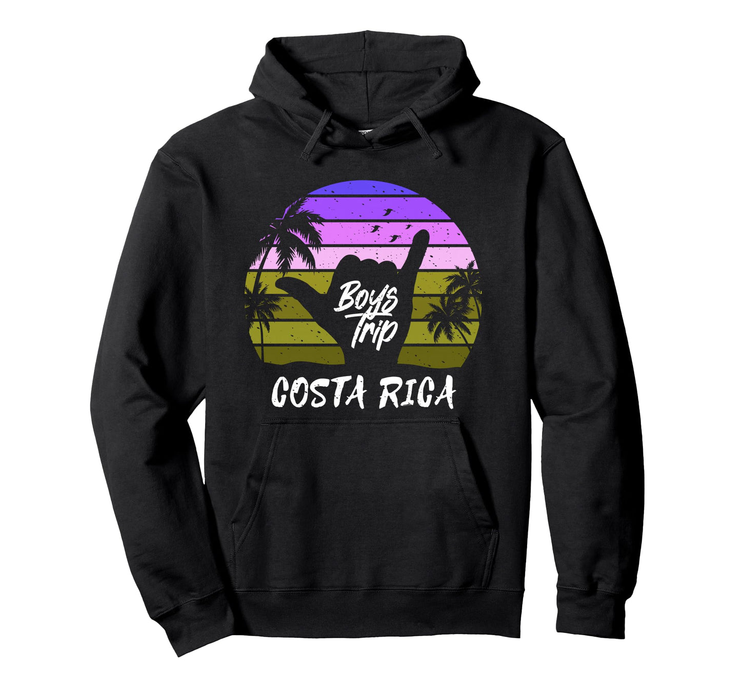 Costa Rica Guys Trip Matching Hoodie - Custom Art Print Unisex - T-Shirt, Sweatshirt, Hoodie