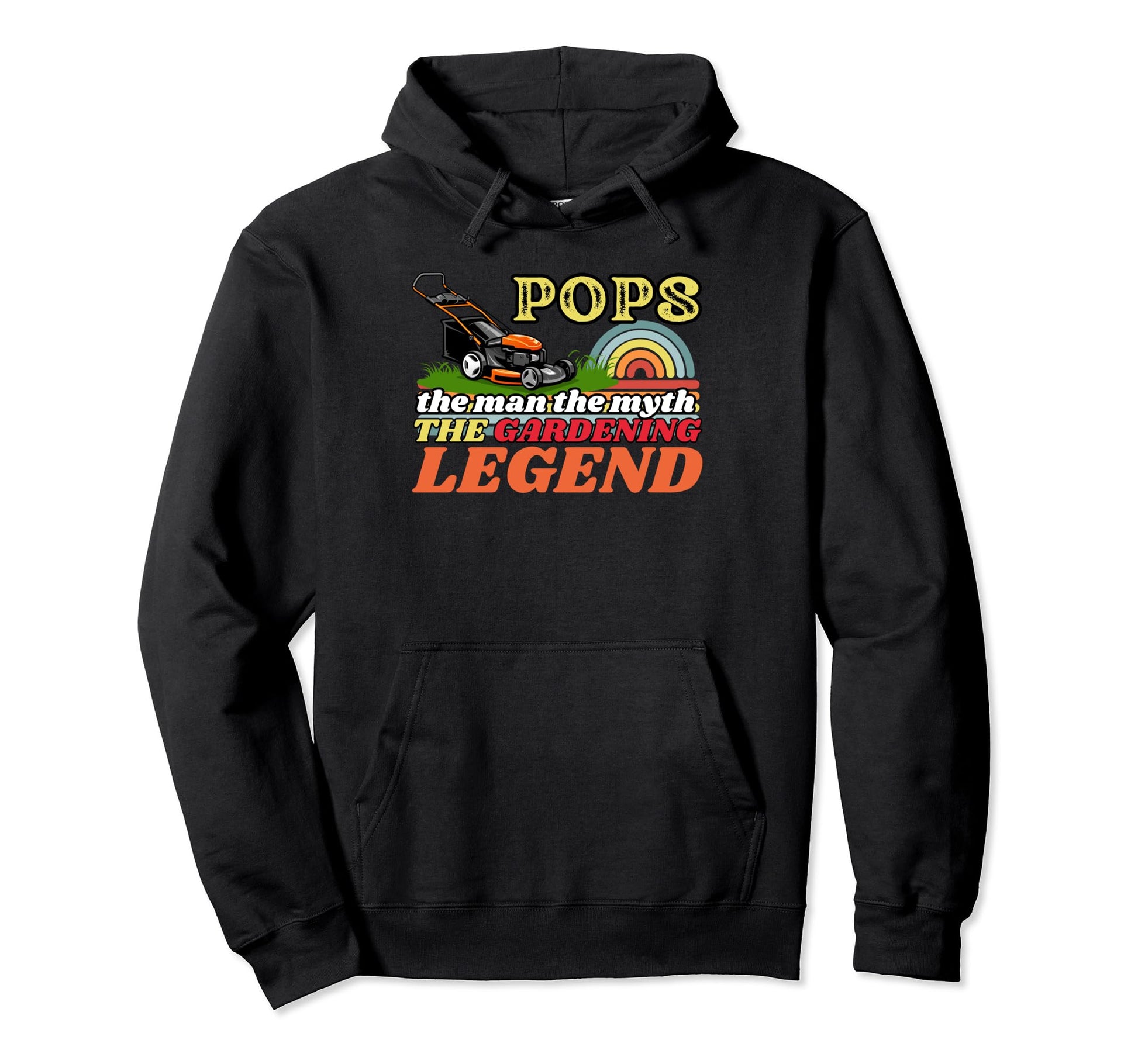 Pops Myth Gardening Legend Gardener Hoodie - Minimalist Print for Adults - T-Shirt, Sweatshirt, Hoodie