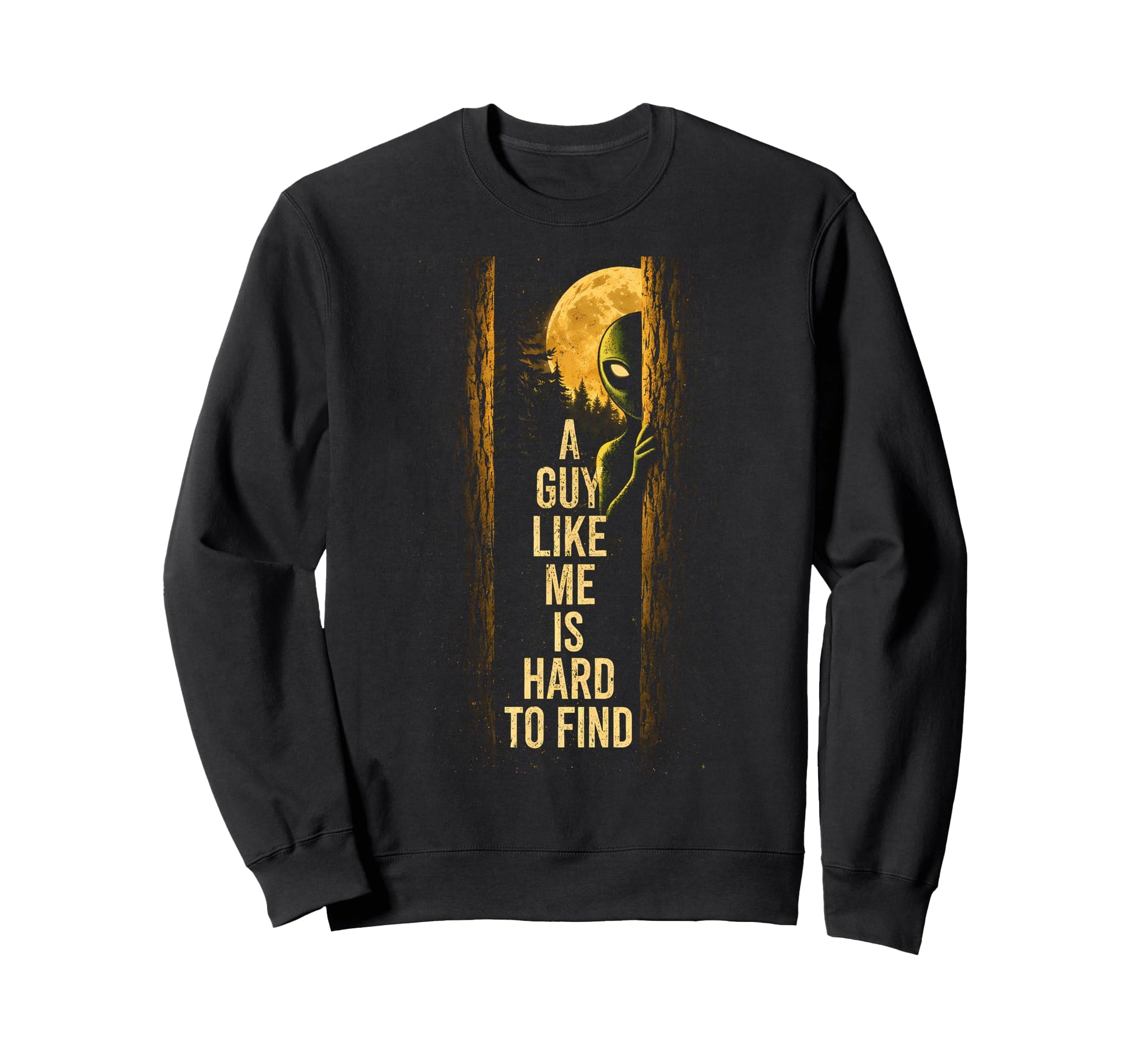 Funny Alien Sunset Forest Sci Fi Sweatshirt - Casual Everyday Wear Unisex - T-Shirt, Sweatshirt, Hoodie