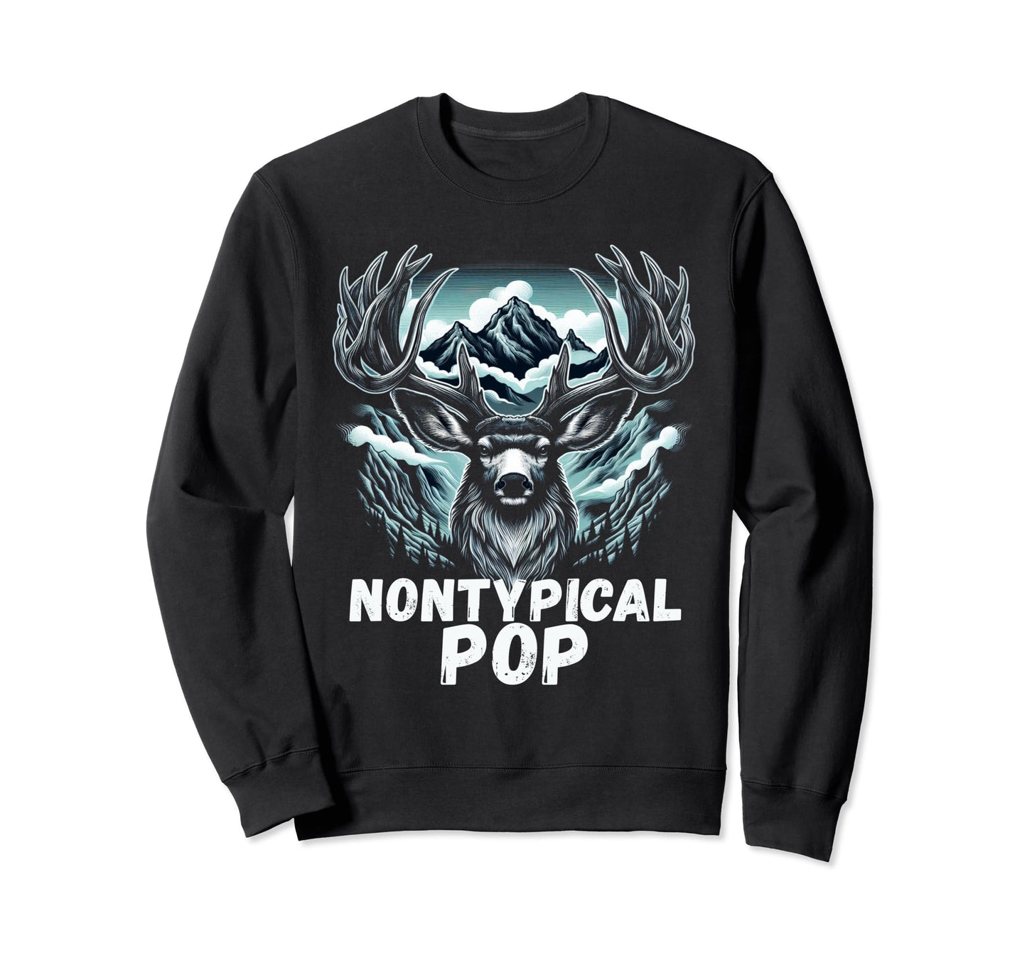 Fathers Day Mens Mule Deer Hunting Sweatshirt - Graphic Print Unisex - T-Shirt, Sweatshirt, Hoodie