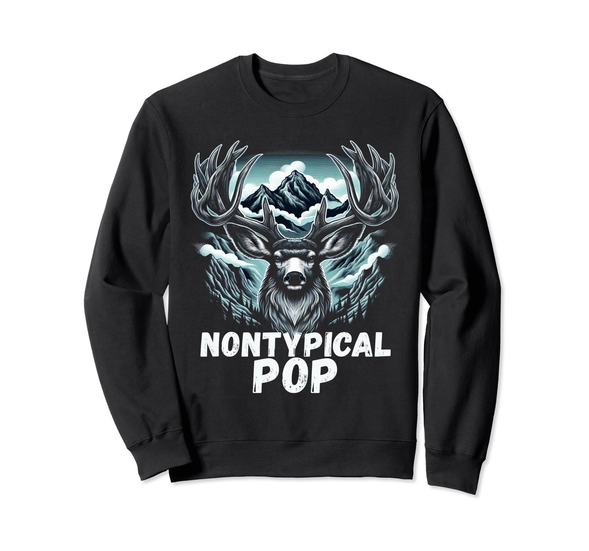 Fathers Day Mens Mule Deer Hunting Sweatshirt - Graphic Print Unisex - T-Shirt, Sweatshirt, Hoodie