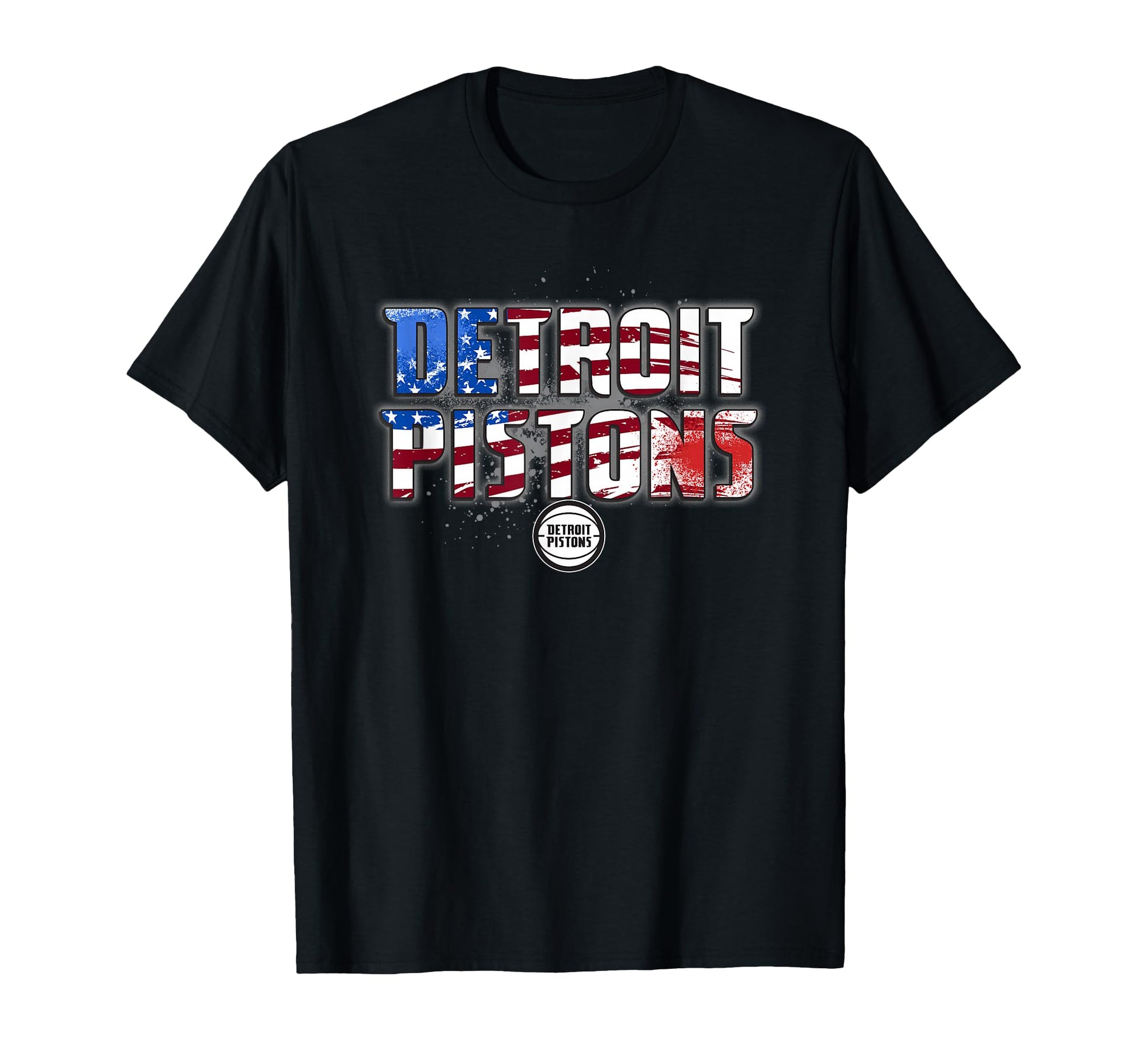 Nba Detroit Pistons American Flag T-Shirt - Graphic Print Unisex - T-Shirt, Sweatshirt, Hoodie