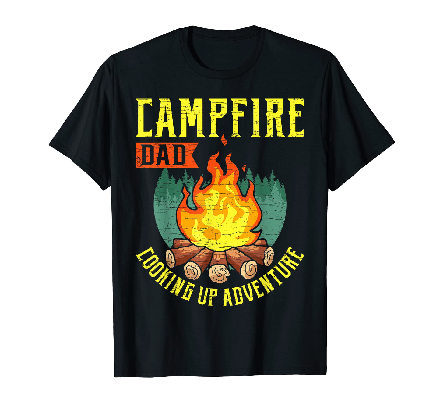 Mens Camping Dad Camp T-Shirt - Minimalist Print Unisex - T-Shirt, Sweatshirt, Hoodie