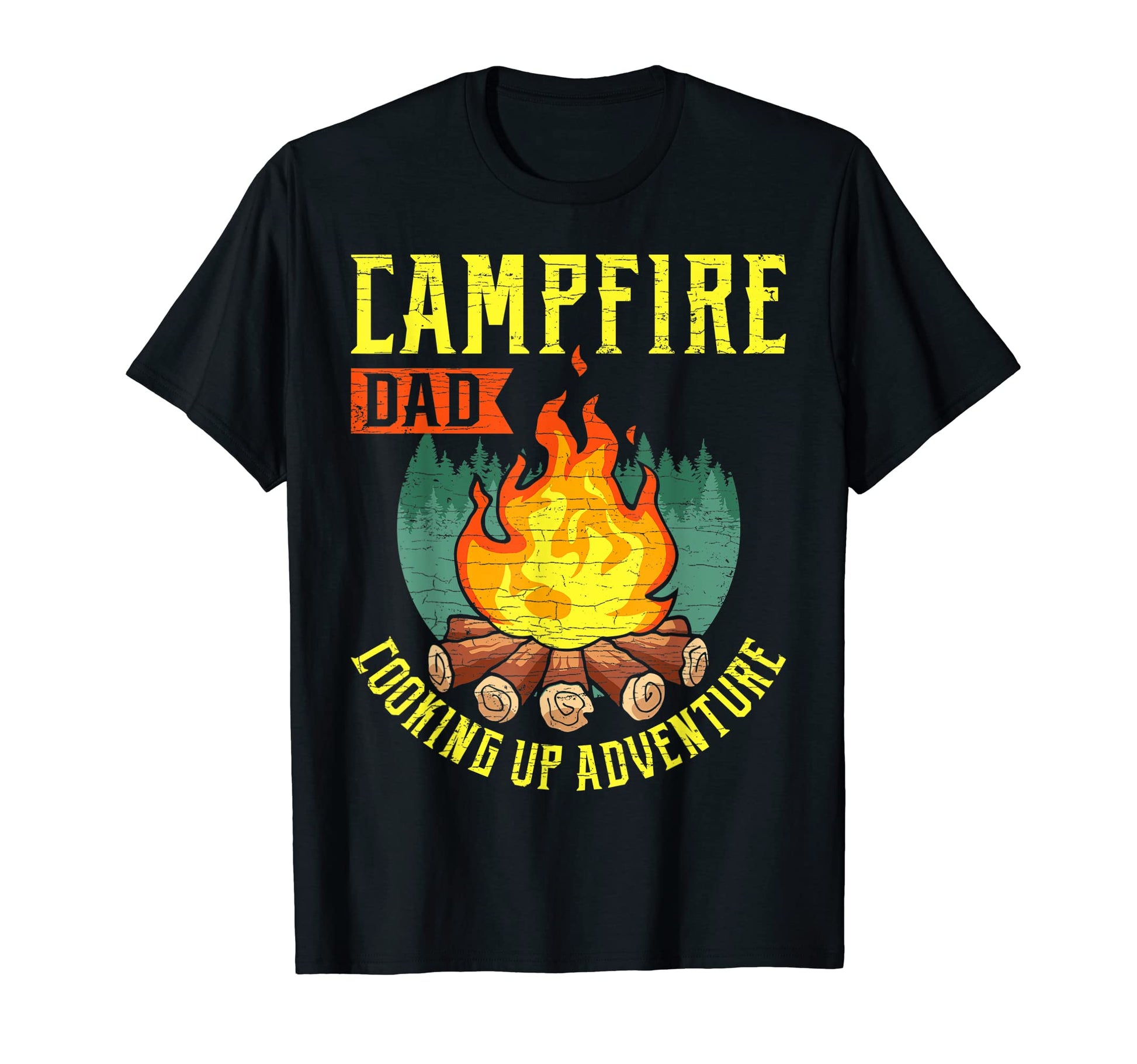 Mens Camping Dad Camp T-Shirt - Minimalist Print Unisex - T-Shirt, Sweatshirt, Hoodie