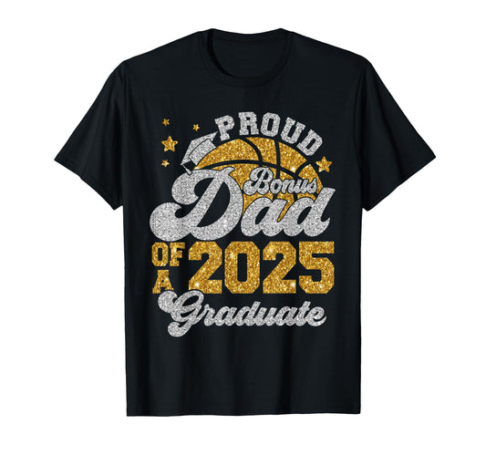 Bonus Dad 2025 Graduate Senior T-Shirt - Custom Art Print Men Women - T-Shirt, Sweatshirt, Hoodie