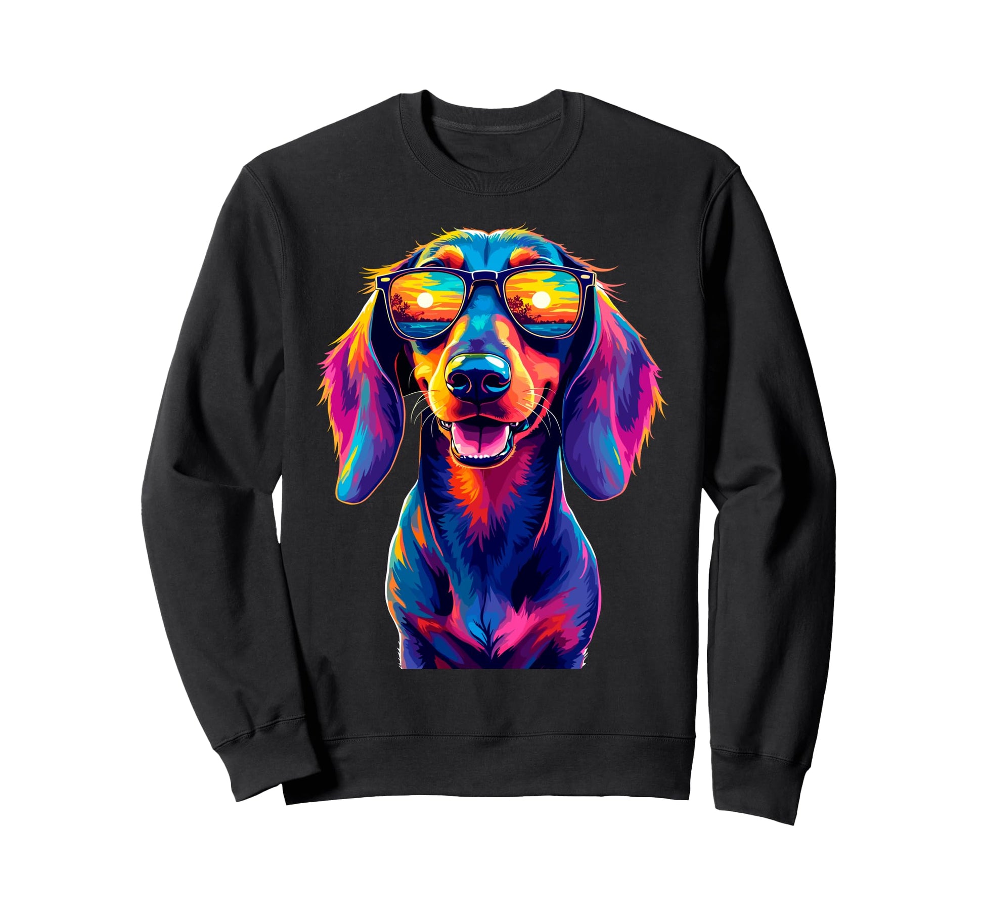 Pop Art Dachshund Lover Owner Puppy Sweatshirt - Novelty Apparel Men Women - T-Shirt, Sweatshirt, Hoodie