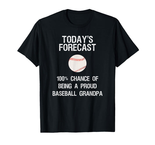 Baseball Grandpa Funny Proud Baseball T-Shirt - Custom Art Print Men Women - T-Shirt, Sweatshirt, Hoodie