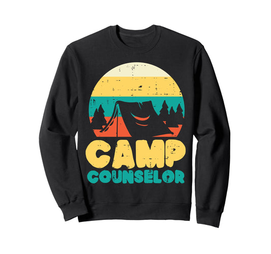 Camp Counselor Camping Director Camper Sweatshirt - Trendy Graphic Unisex - T-Shirt, Sweatshirt, Hoodie
