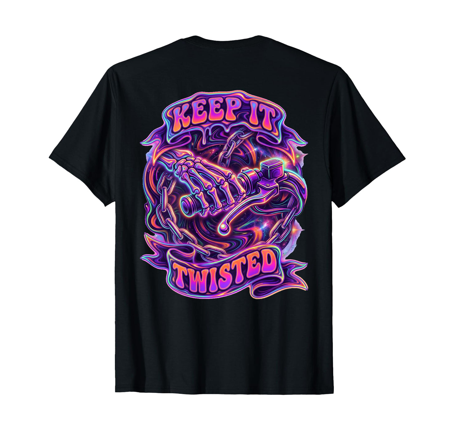 Touring Motorcycle Keep It Twisted T-Shirt - Custom Art Print for Adults - T-Shirt, Sweatshirt, Hoodie