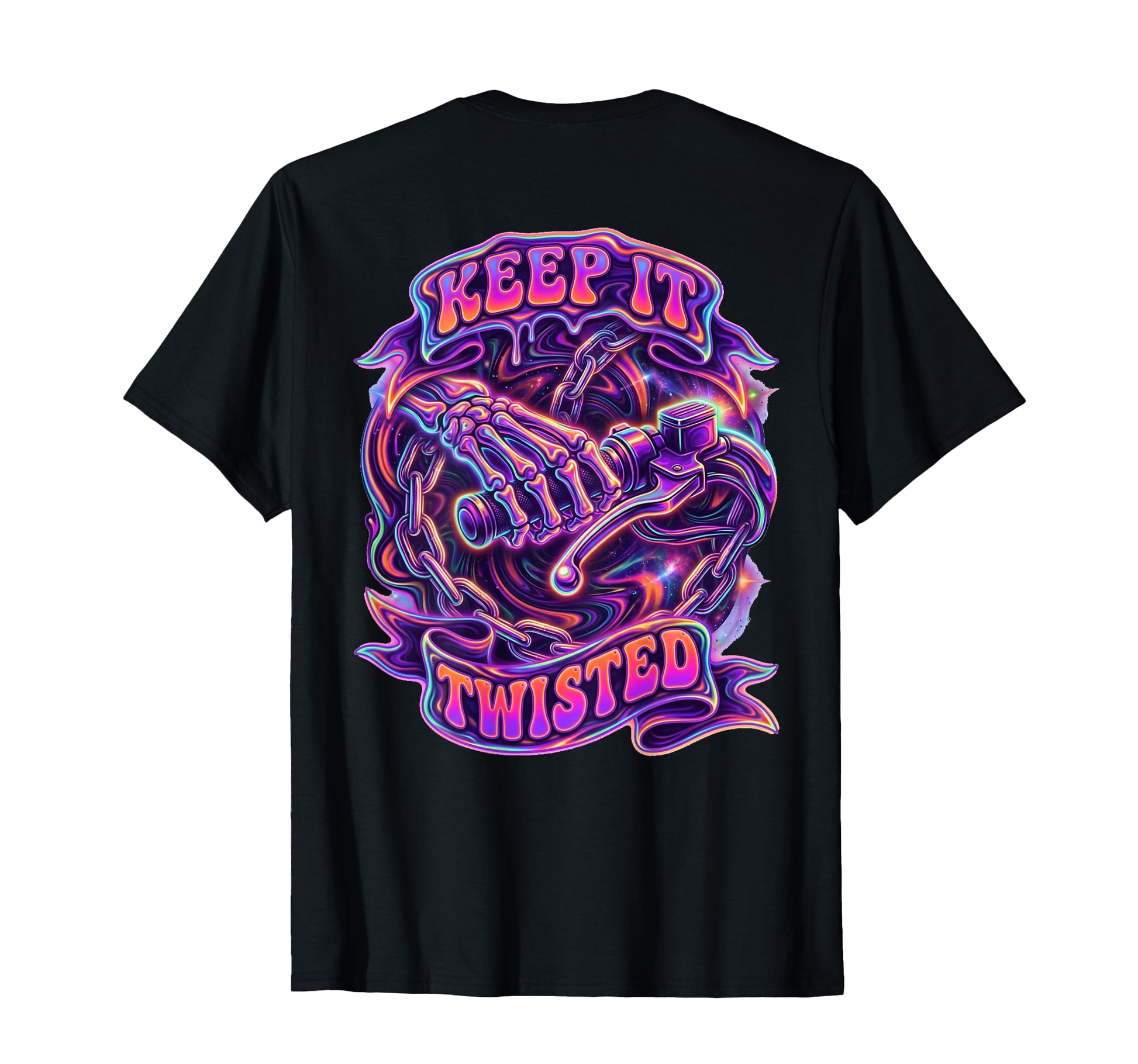 Touring Motorcycle Keep It Twisted T-Shirt - Custom Art Print for Adults - T-Shirt, Sweatshirt, Hoodie
