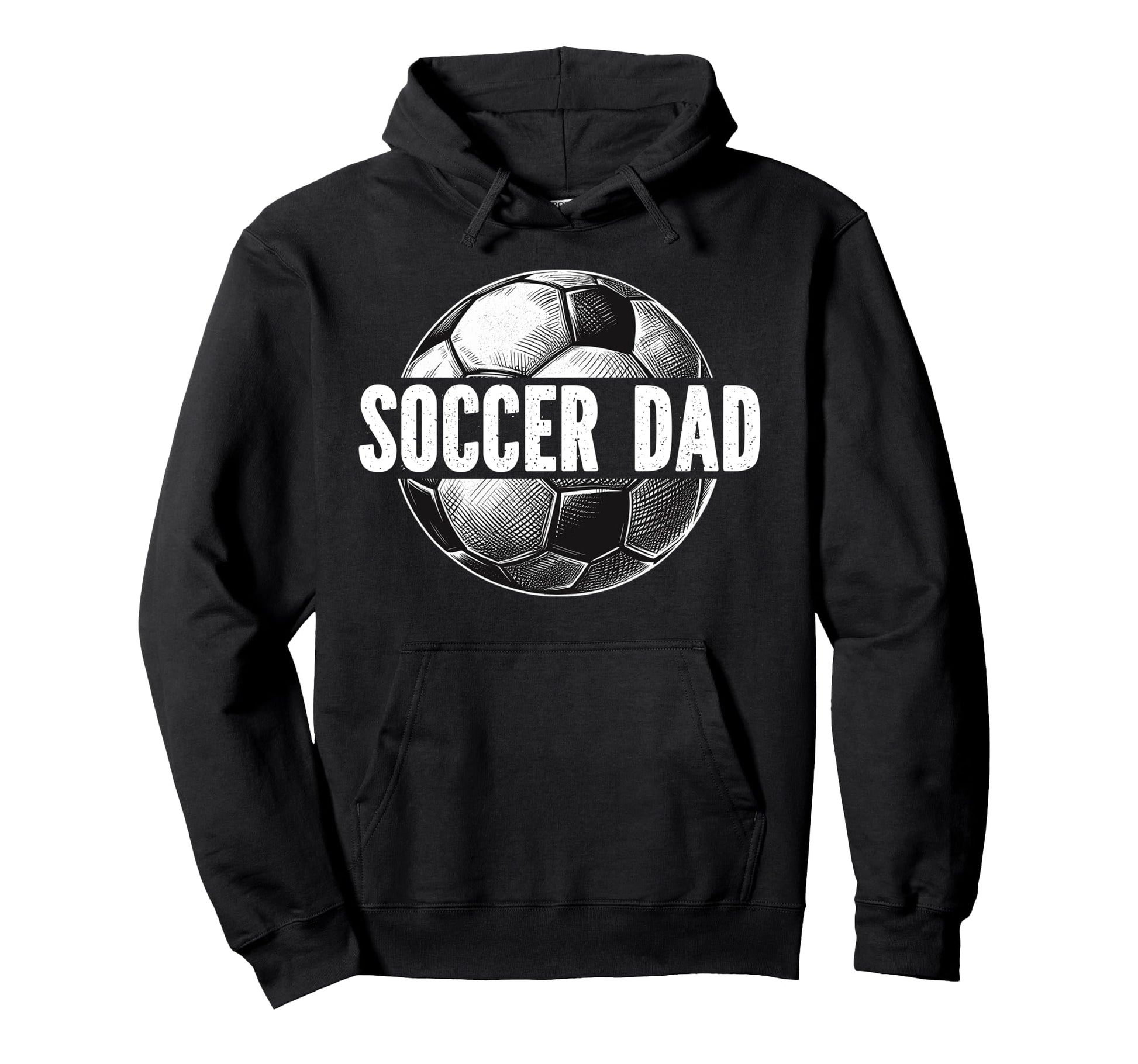 Soccer Dad Fatherhood Papa Soccer Hoodie - Aesthetic Graphic Men Women - T-Shirt, Sweatshirt, Hoodie