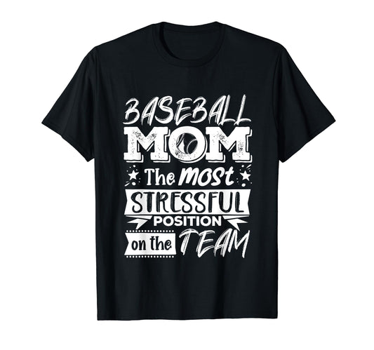 Baseball Mom Baseball Lover T-Shirt - Novelty Apparel for Adults - T-Shirt, Sweatshirt, Hoodie