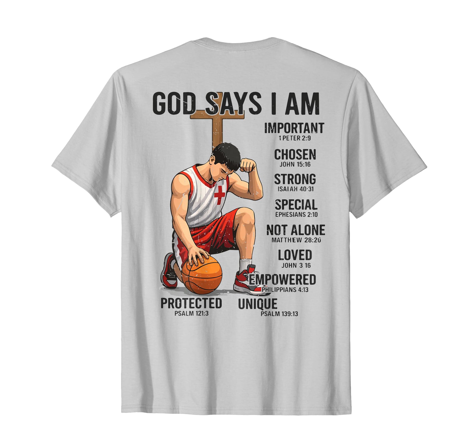 God Says I Am Christian Bible Verse T-Shirt - Unique Graphic Men Women - T-Shirt, Sweatshirt, Hoodie