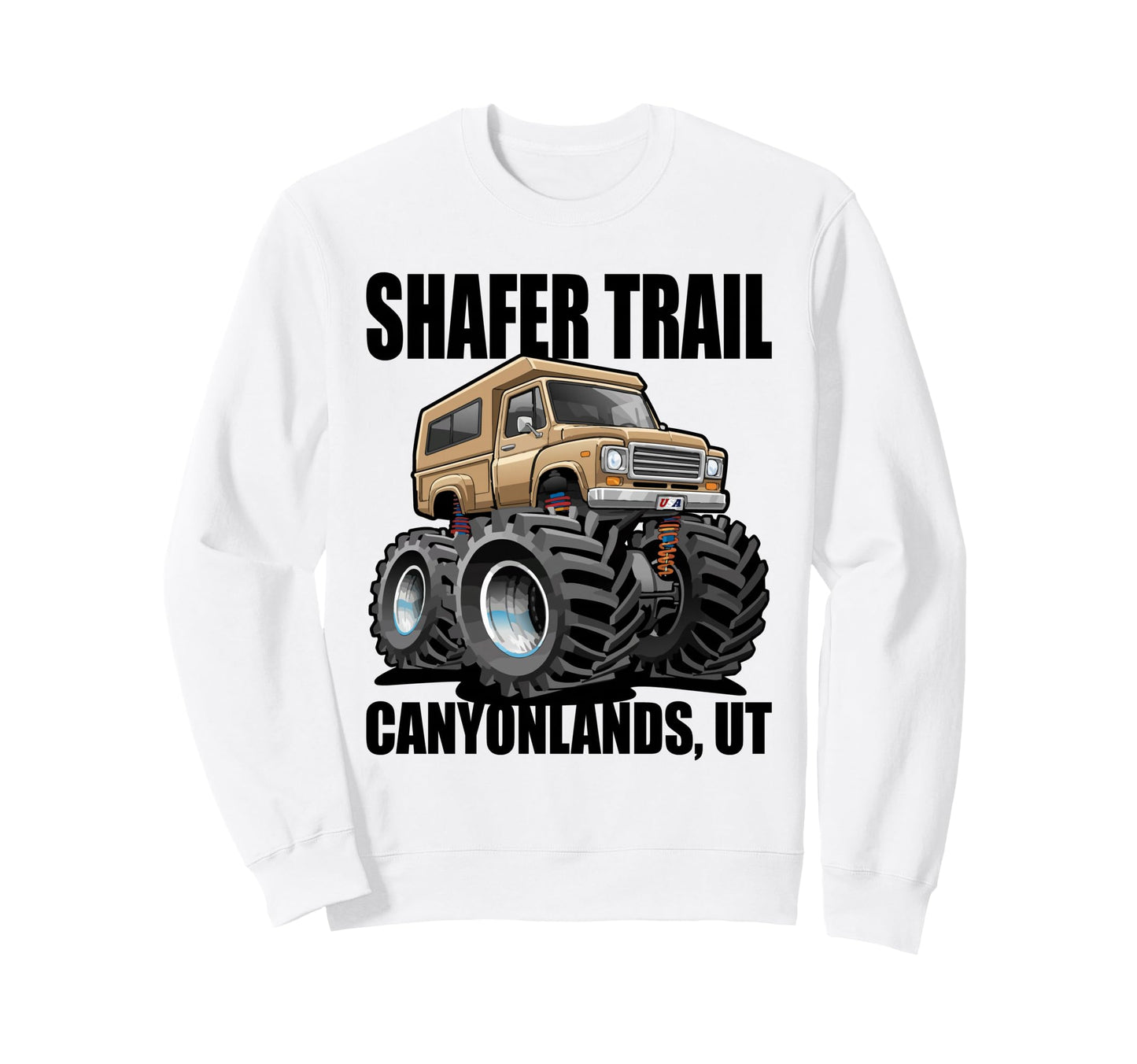 Shafer Trail Canyonlands Utah 4X4 Sweatshirt - Unique Graphic Unisex - T-Shirt, Sweatshirt, Hoodie