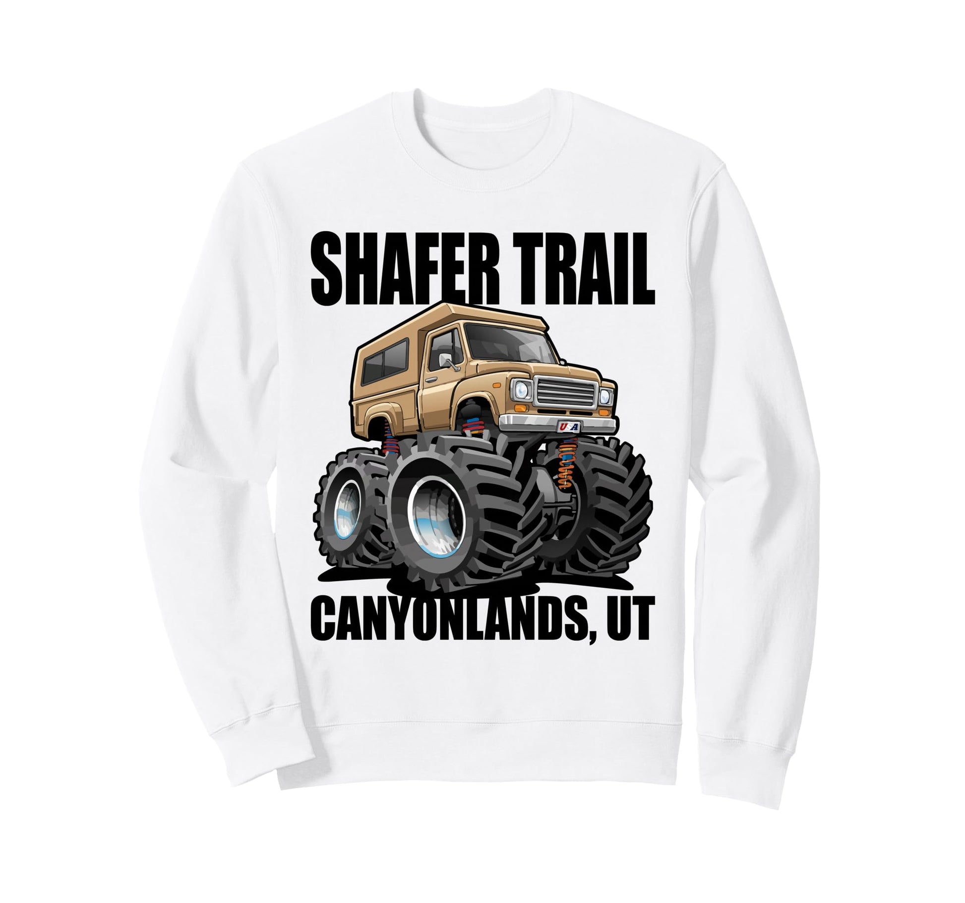 Shafer Trail Canyonlands Utah 4X4 Sweatshirt - Unique Graphic Unisex - T-Shirt, Sweatshirt, Hoodie