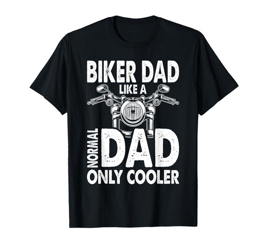 Biker Dad Motorcycle Fathers Day Fathers T-Shirt - Aesthetic Graphic Unisex - T-Shirt, Sweatshirt, Hoodie
