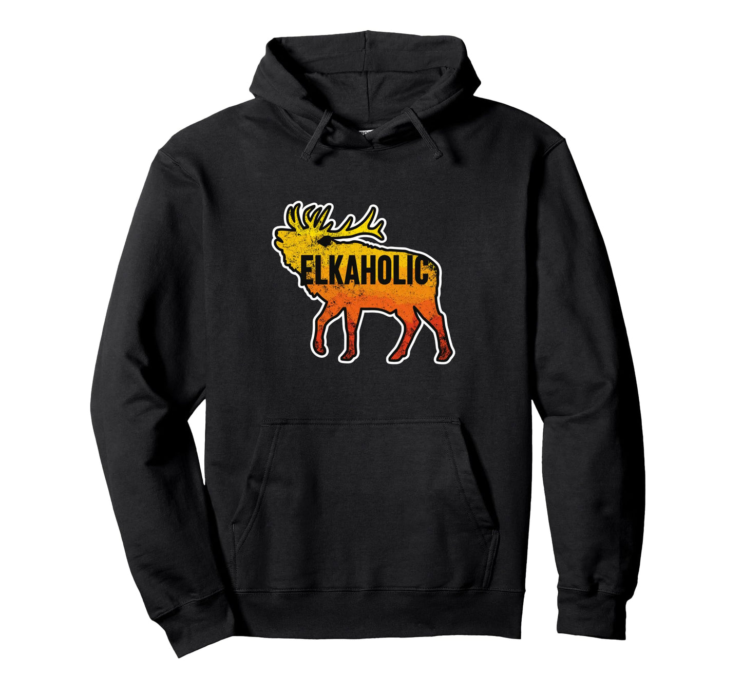 Funny Elk Hunting Elkaholic Deer Hunters Hoodie - Novelty Apparel Unisex - T-Shirt, Sweatshirt, Hoodie