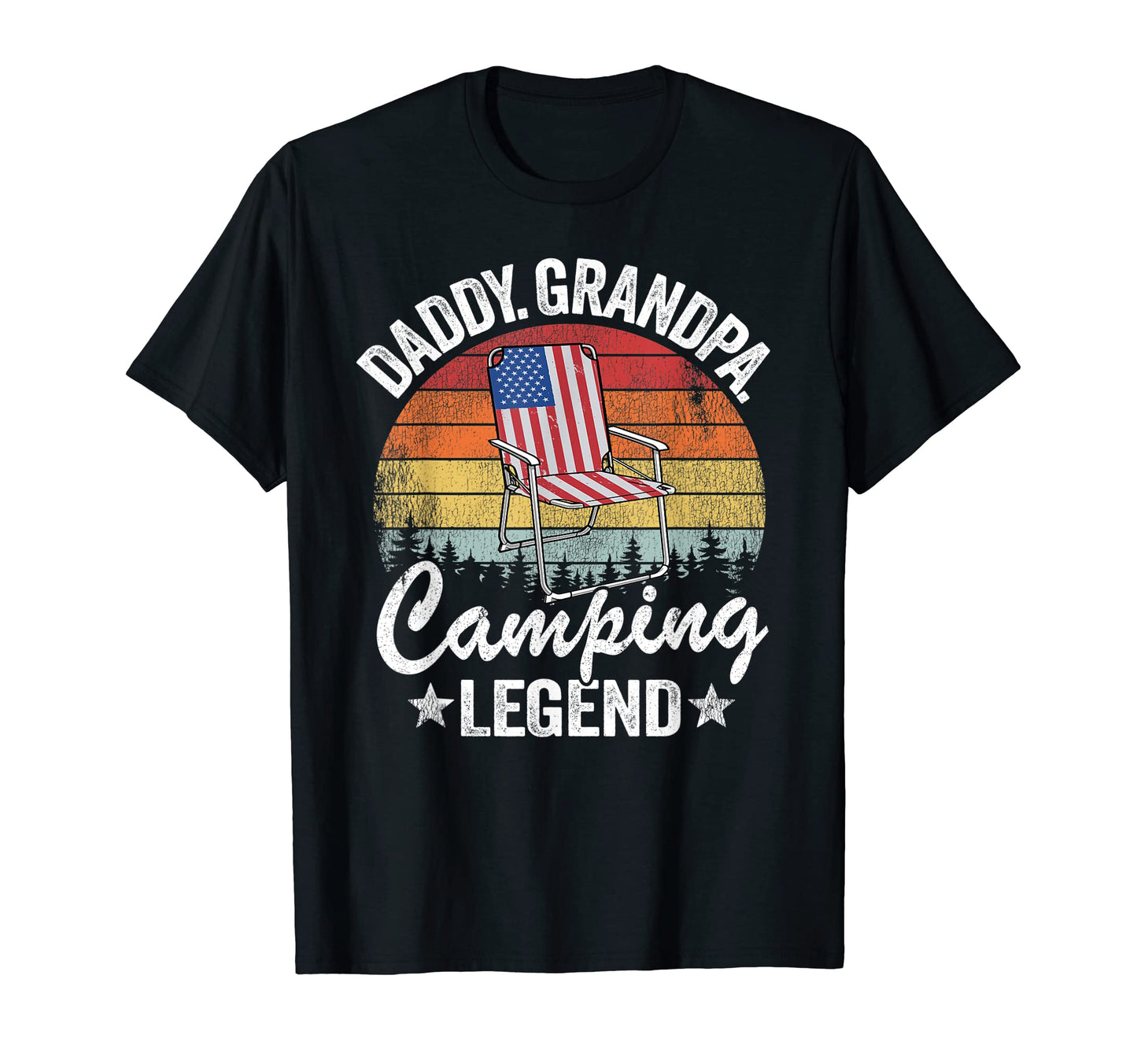Mens Daddy Grandpa Camping Legend Rv T-Shirt - Novelty Apparel for Adults - T-Shirt, Sweatshirt, Hoodie