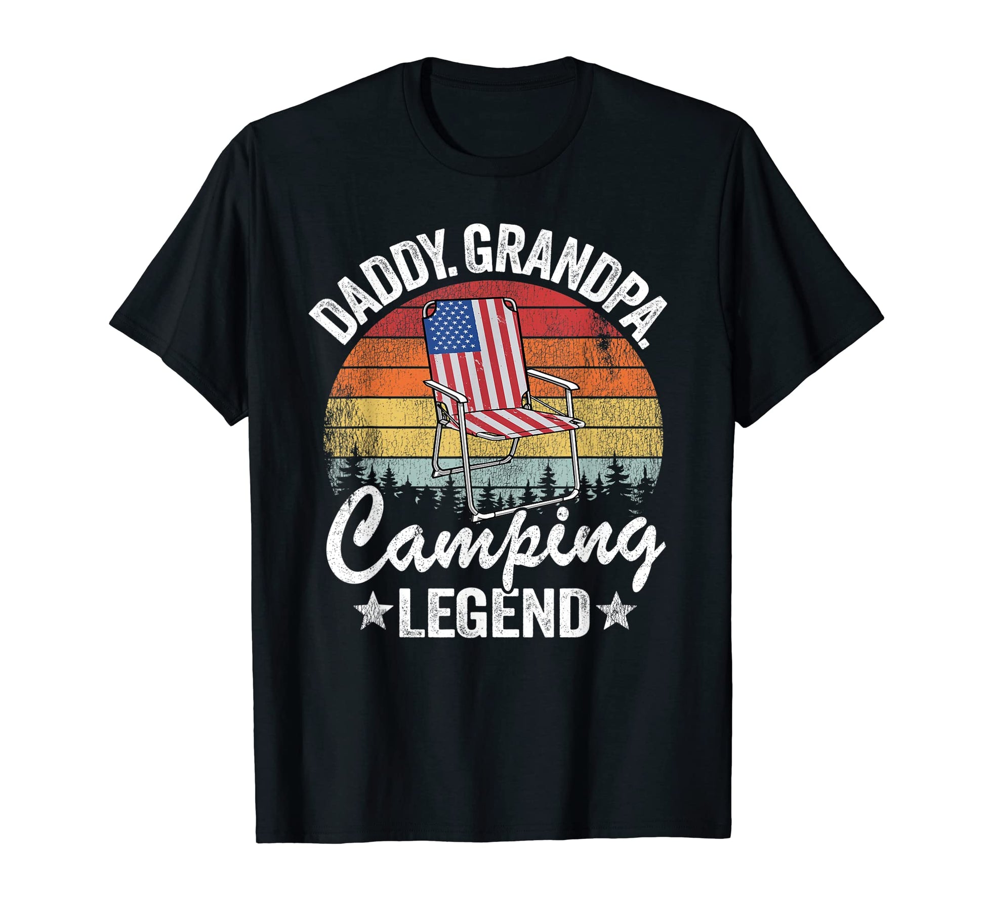 Mens Daddy Grandpa Camping Legend Rv T-Shirt - Novelty Apparel for Adults - T-Shirt, Sweatshirt, Hoodie