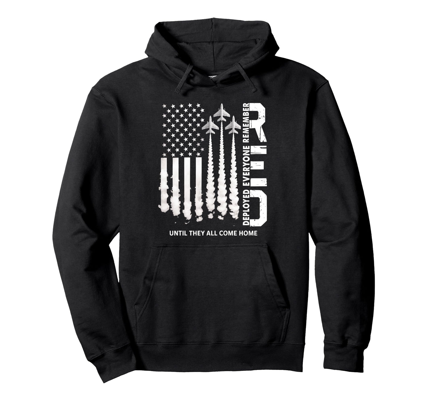 Remember Everyone Deployed Red Friday Hoodie - Graphic Print for Adults - T-Shirt, Sweatshirt, Hoodie