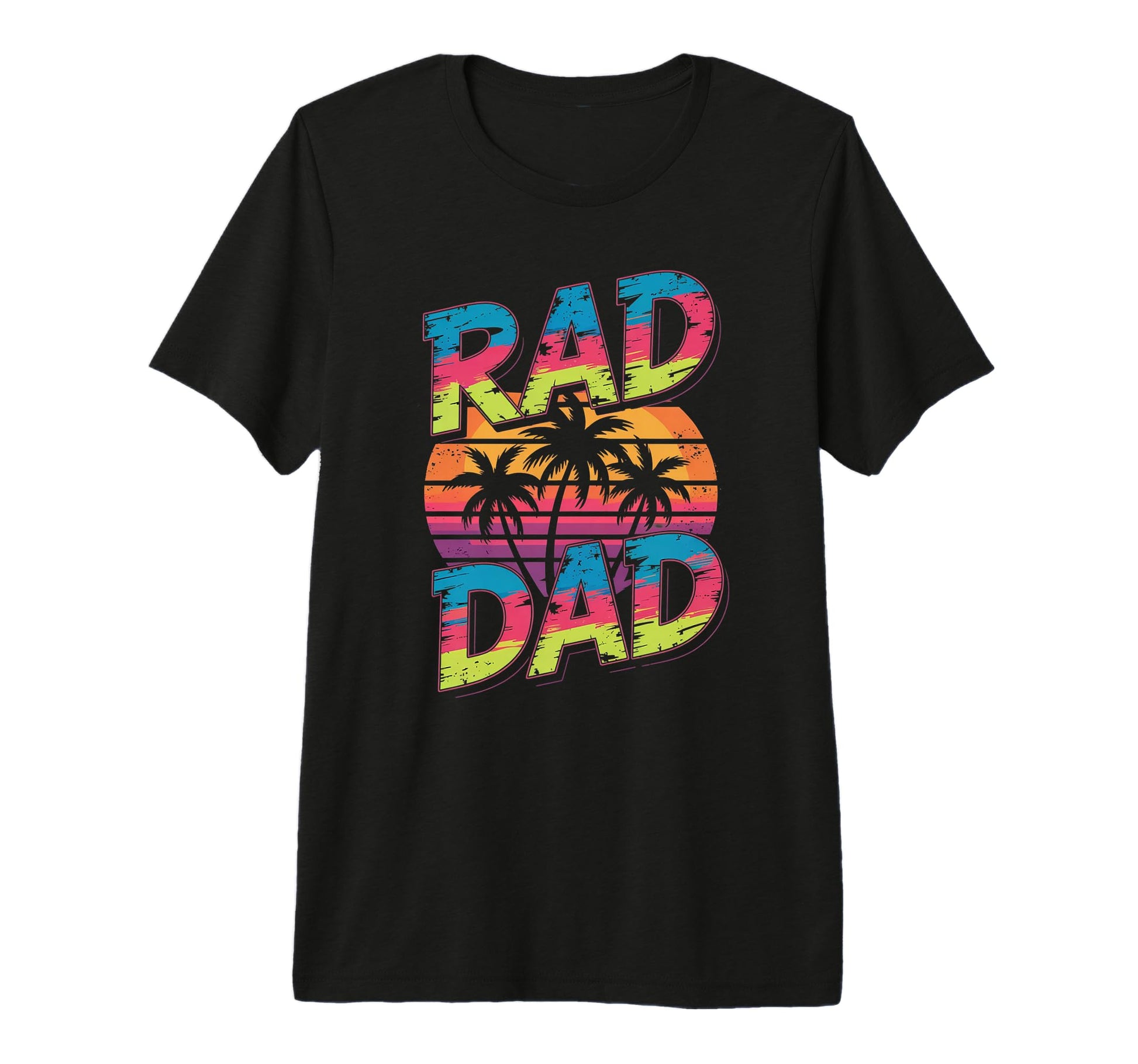 Rad Dad 80S Fathers Day Birthday T-Shirt - Casual Everyday Wear for Adults - T-Shirt, Sweatshirt, Hoodie
