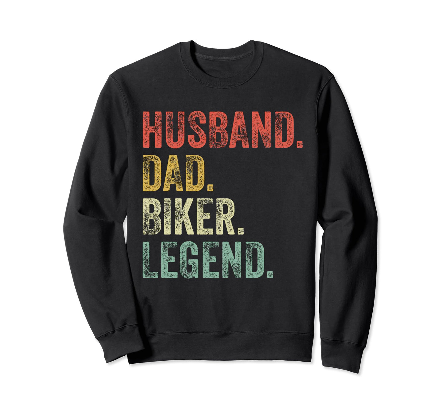 Husband Dad Biker Funny Motorcycle Sweatshirt - Minimalist Print Unisex - T-Shirt, Sweatshirt, Hoodie