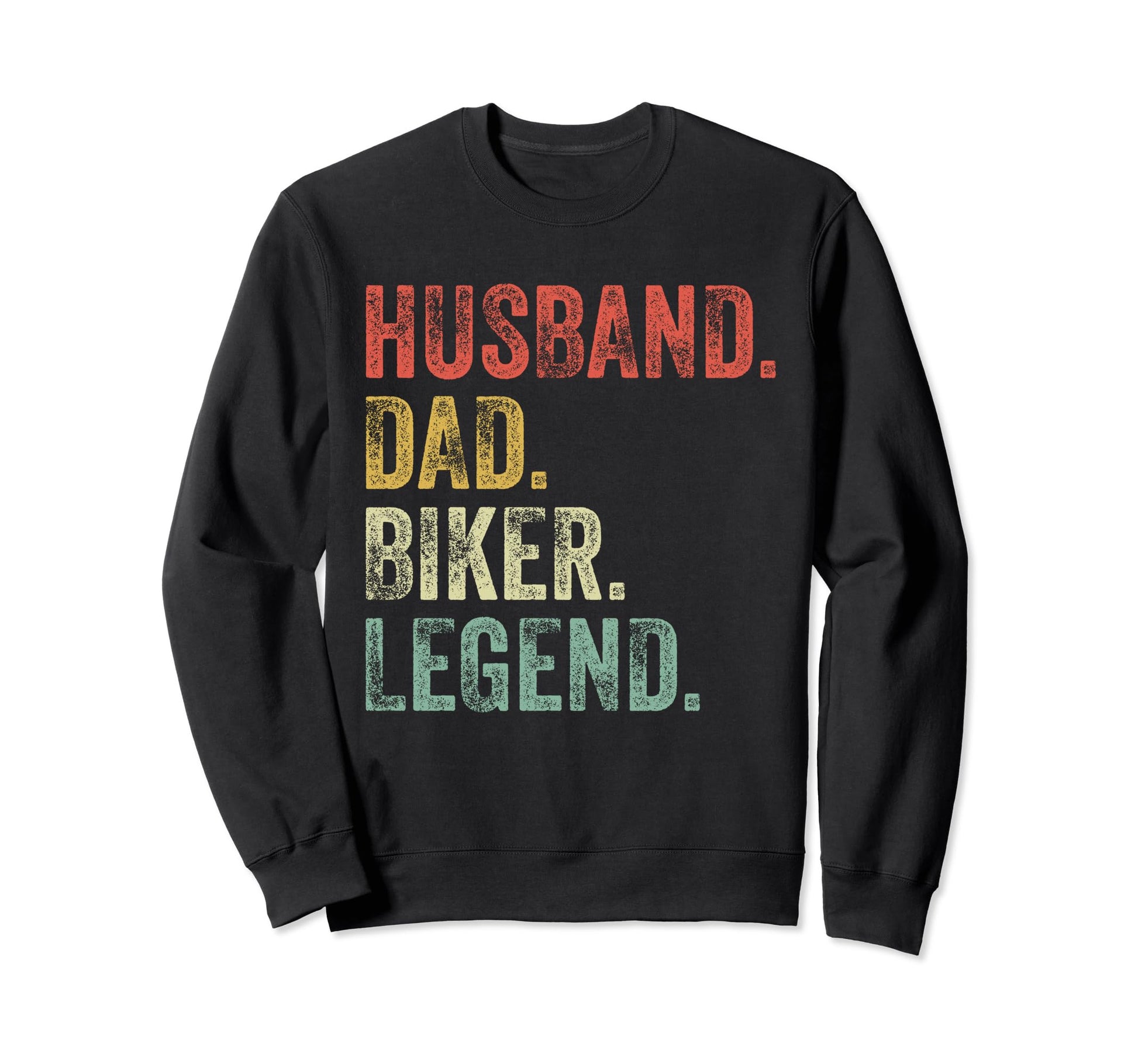 Husband Dad Biker Funny Motorcycle Sweatshirt - Minimalist Print Unisex - T-Shirt, Sweatshirt, Hoodie