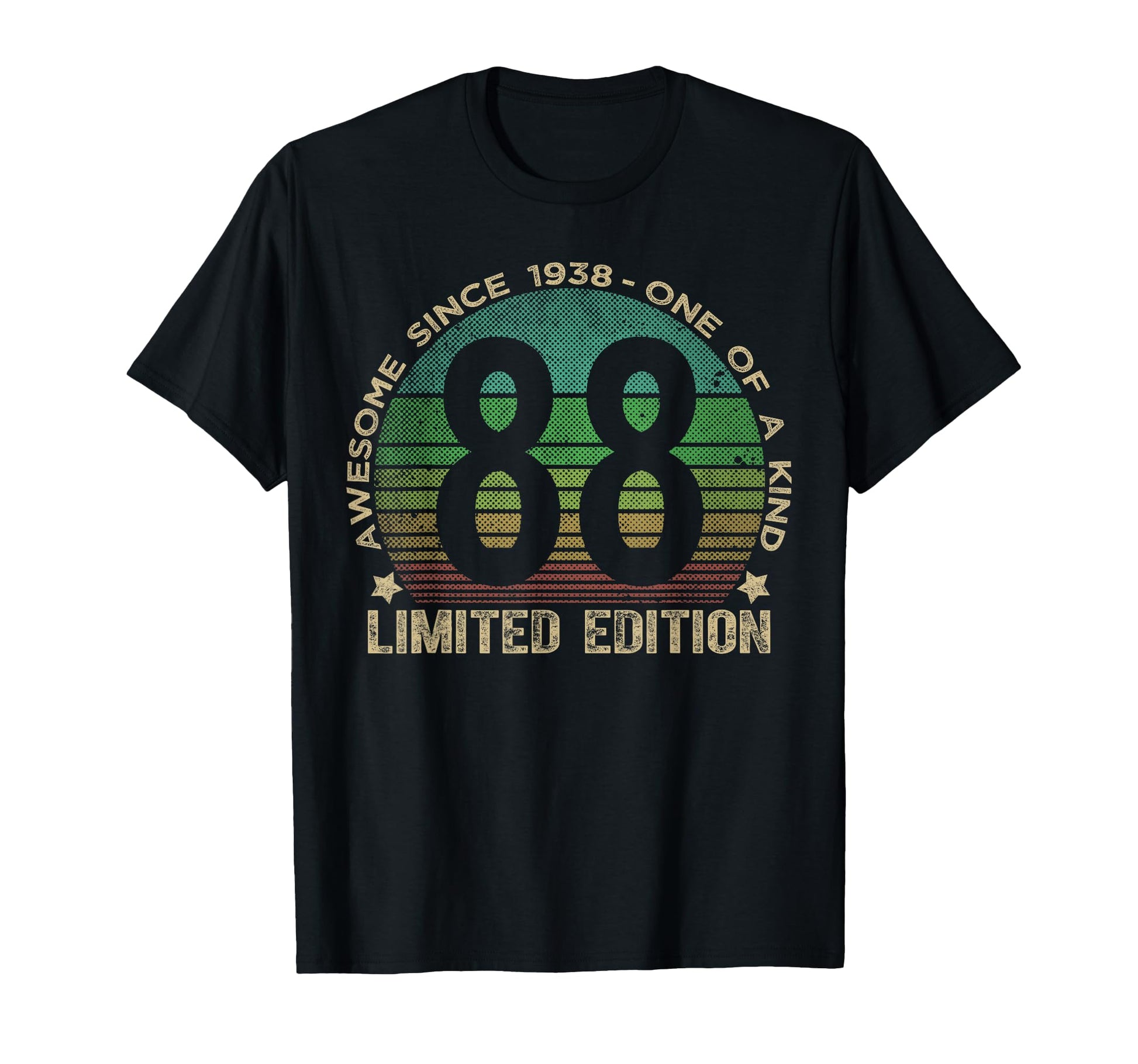 88 Year Old Gifts 1938 88Th Birthday T-Shirt - Custom Art Print for Adults - T-Shirt, Sweatshirt, Hoodie