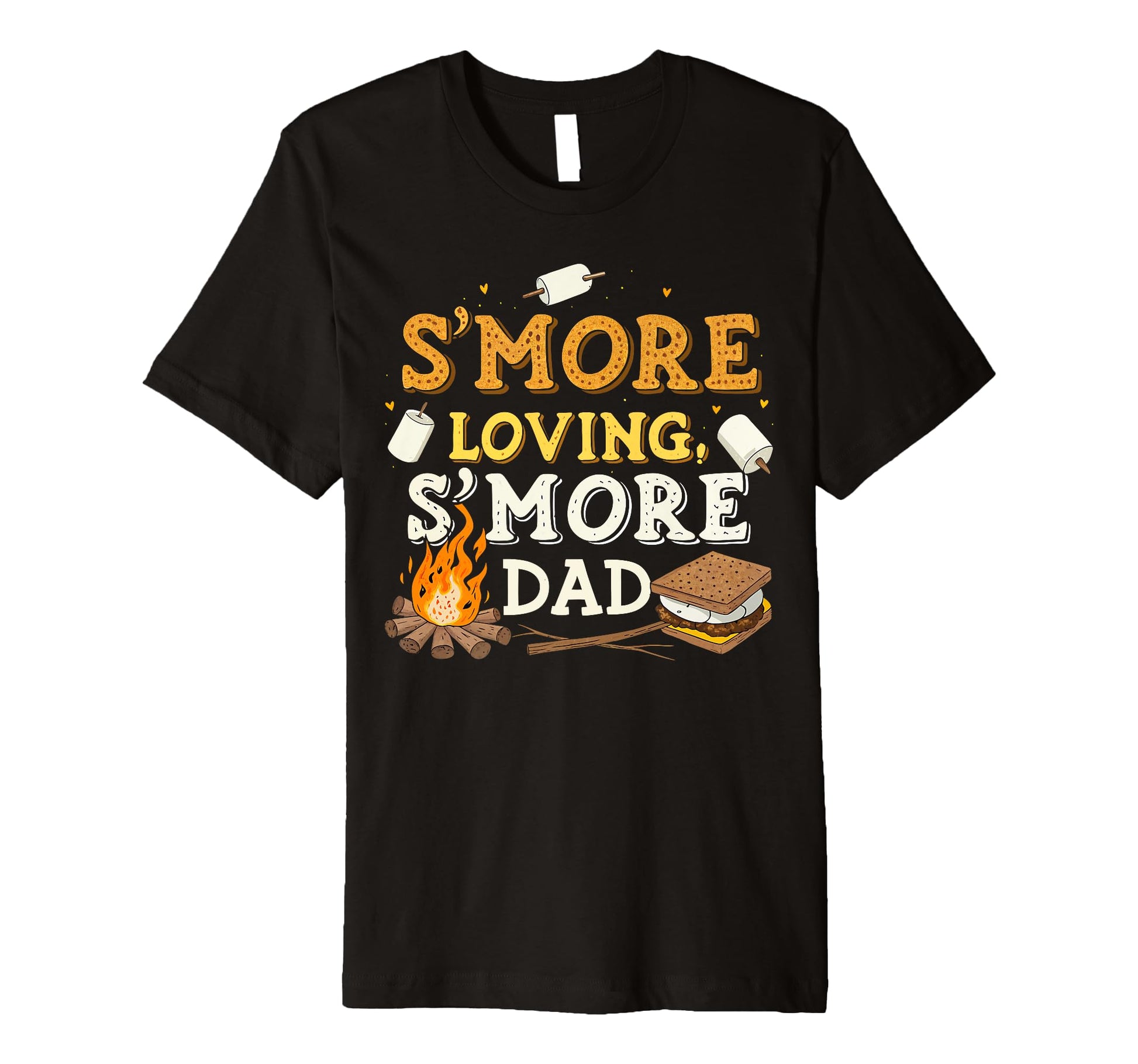 Mens Funny Smore Dad Camping T-Shirt - Fun Novelty Design Men Women - T-Shirt, Sweatshirt, Hoodie