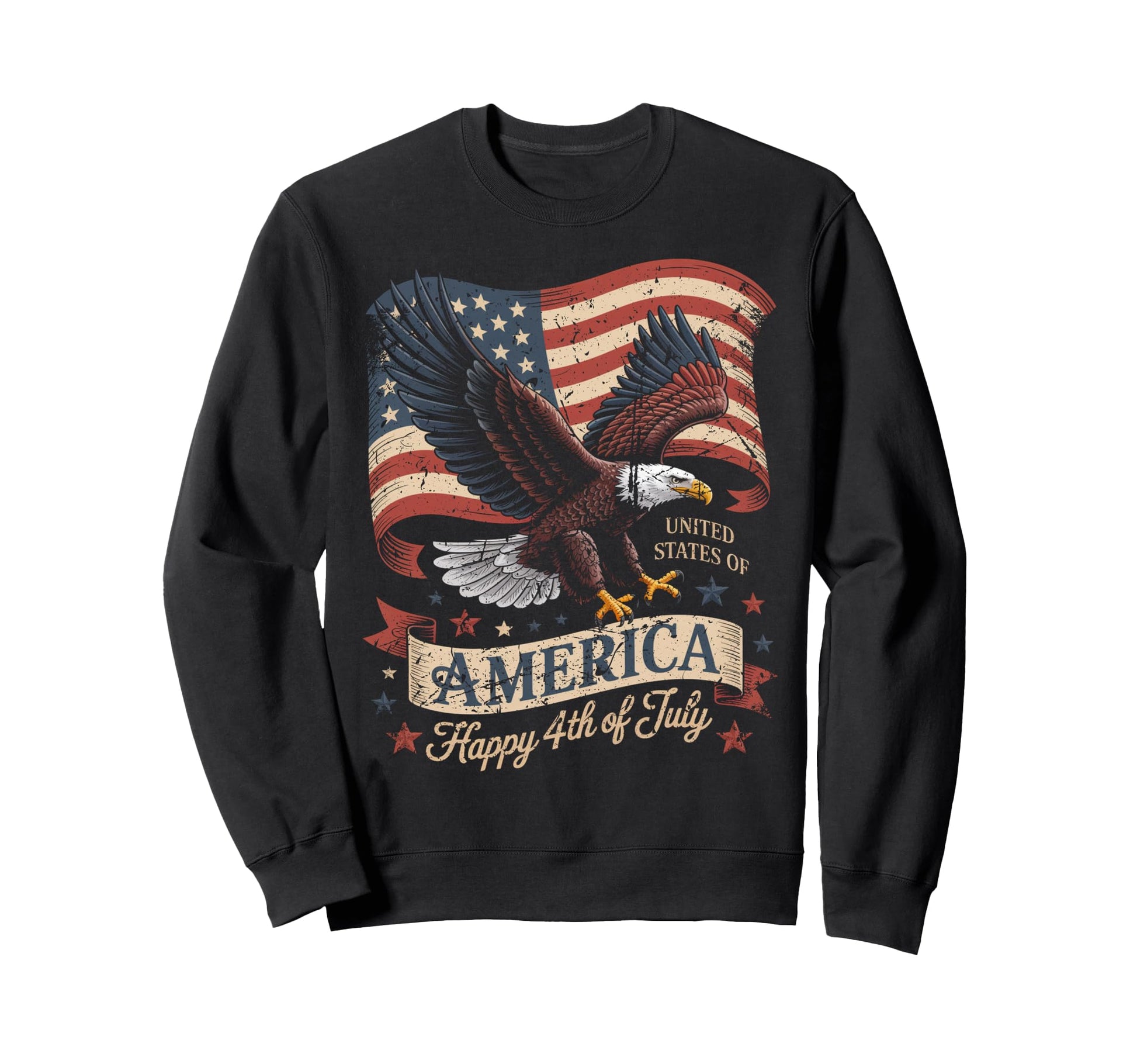 United States Anniversary American Flag Hoodie - Fun Novelty Design Unisex - T-Shirt, Sweatshirt, Hoodie