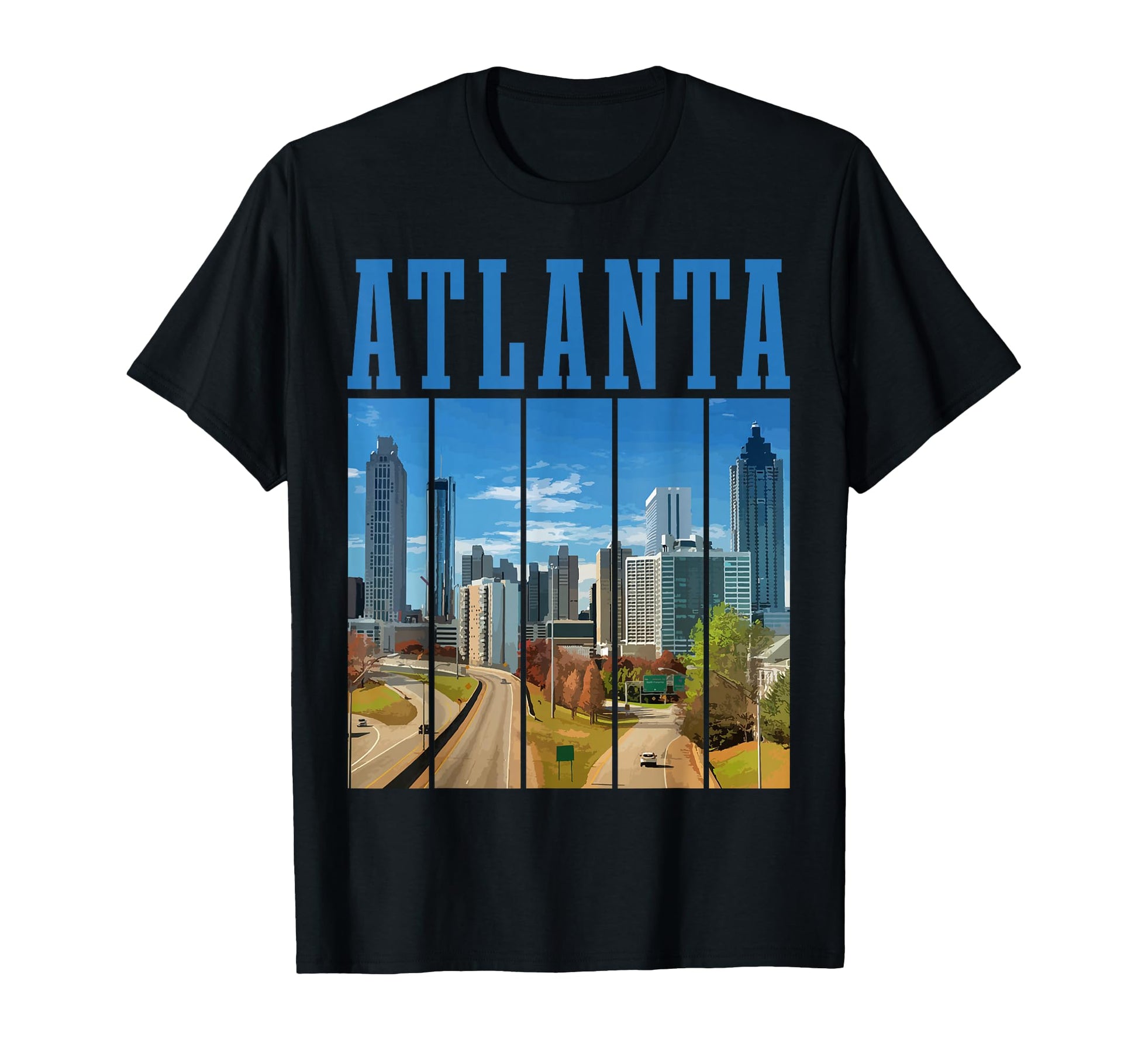 Atlanta Skyline Atl Georgia Pride T-Shirt - Novelty Apparel Unisex - T-Shirt, Sweatshirt, Hoodie