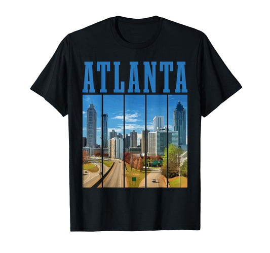 Atlanta Skyline Atl Georgia Pride T-Shirt - Novelty Apparel Unisex - T-Shirt, Sweatshirt, Hoodie