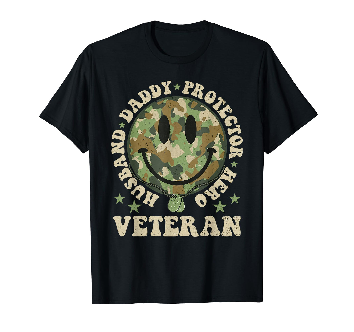 Groovy Army Dad Husband Shirts Trendy T-Shirt - Unique Graphic Men Women - T-Shirt, Sweatshirt, Hoodie