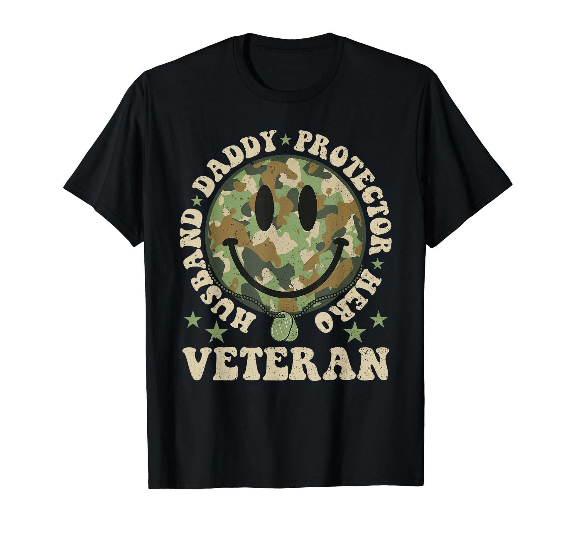 Groovy Army Dad Husband Shirts Trendy T-Shirt - Unique Graphic Men Women - T-Shirt, Sweatshirt, Hoodie