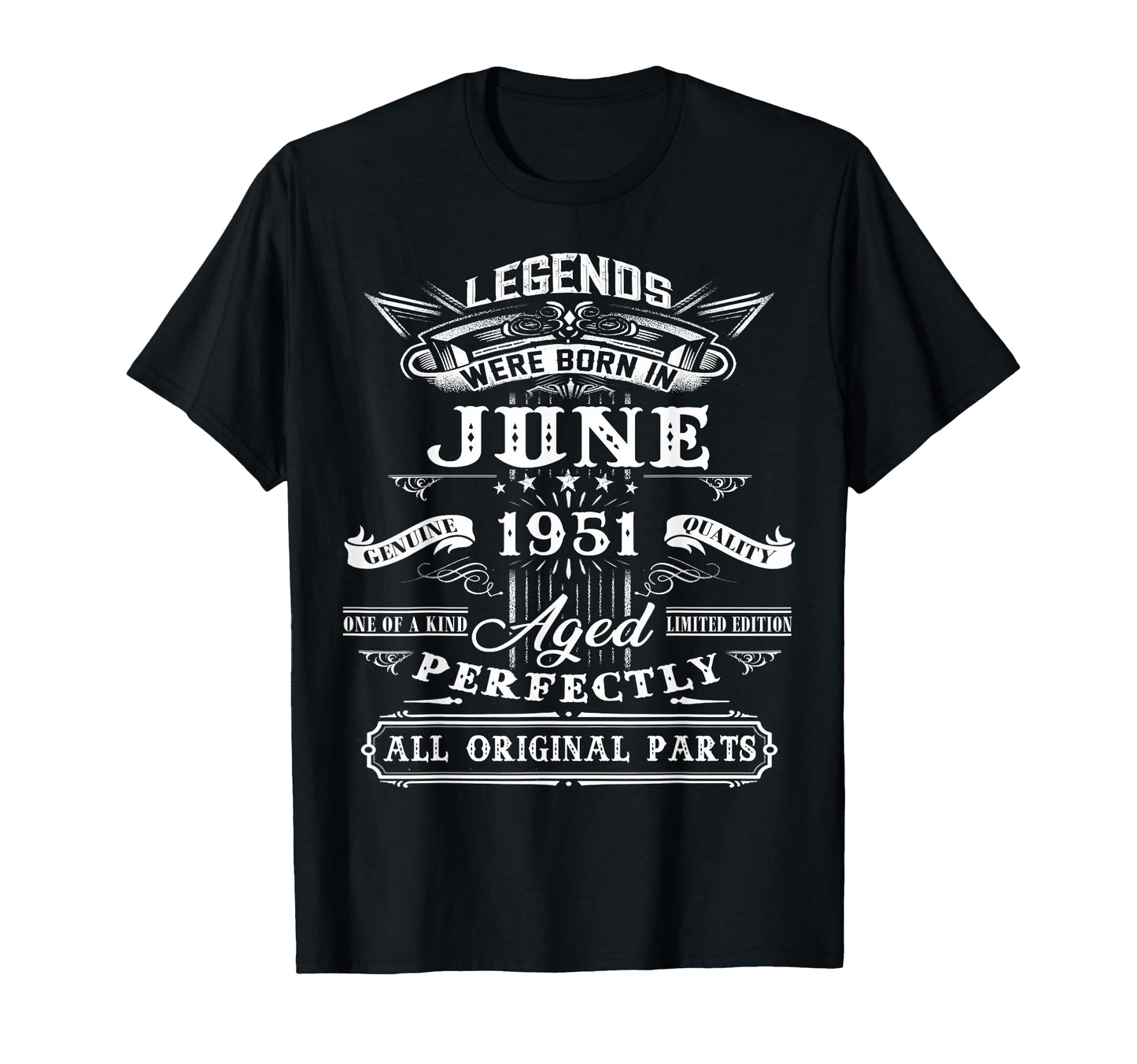 75Th Birthday Gift Legend Born June T-Shirt - Streetwear Style for Adults - T-Shirt, Sweatshirt, Hoodie
