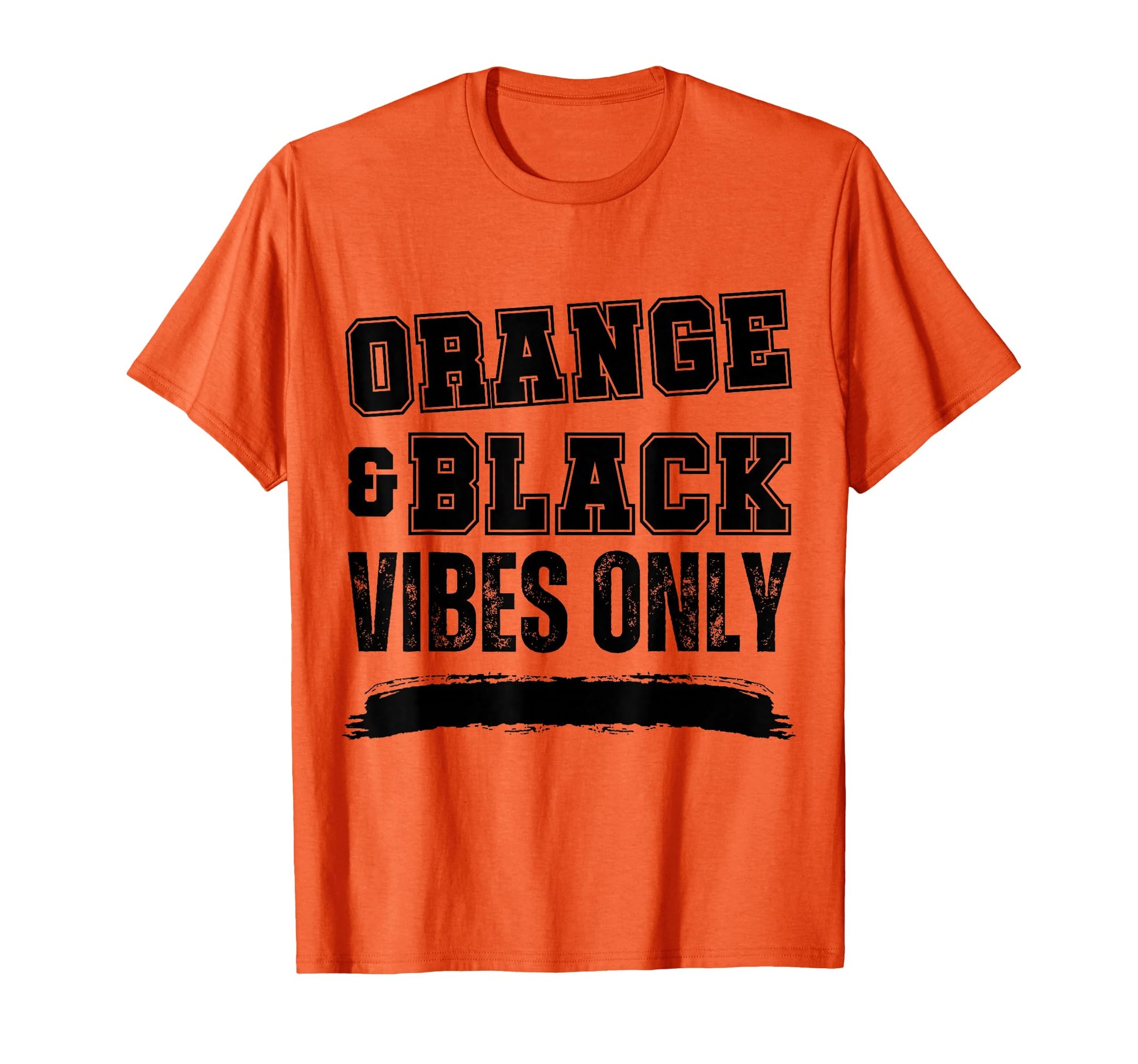 Orange And Black Game Day Orange T-Shirt - Casual Everyday Wear Unisex - T-Shirt, Sweatshirt, Hoodie