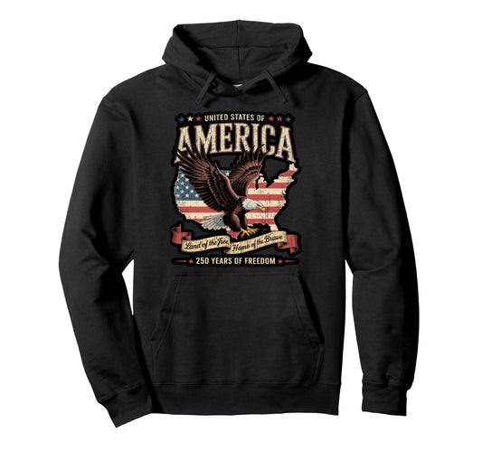 250Th Anniversary America Usa American Hoodie - Graphic Print Men Women - T-Shirt, Sweatshirt, Hoodie