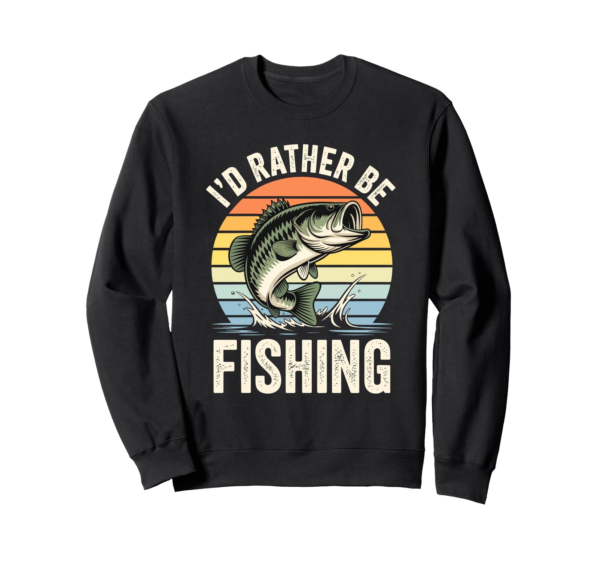 Id Rather Be Fishing Funny Sweatshirt - Custom Art Print for Adults - T-Shirt, Sweatshirt, Hoodie