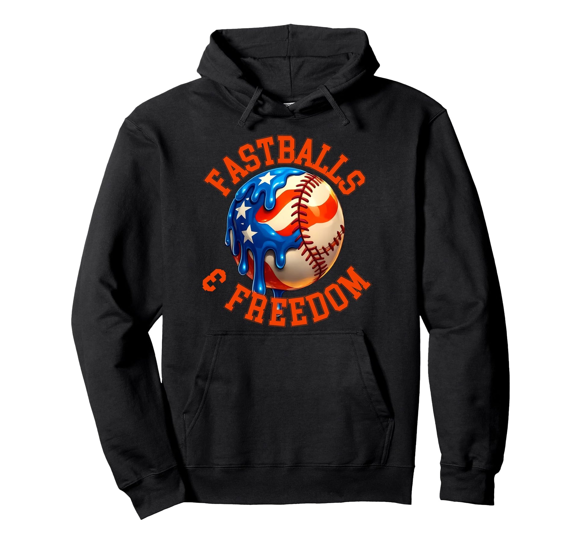 Fast Balls Freedom 4Th July Patriotic Hoodie - Graphic Print Unisex - T-Shirt, Sweatshirt, Hoodie