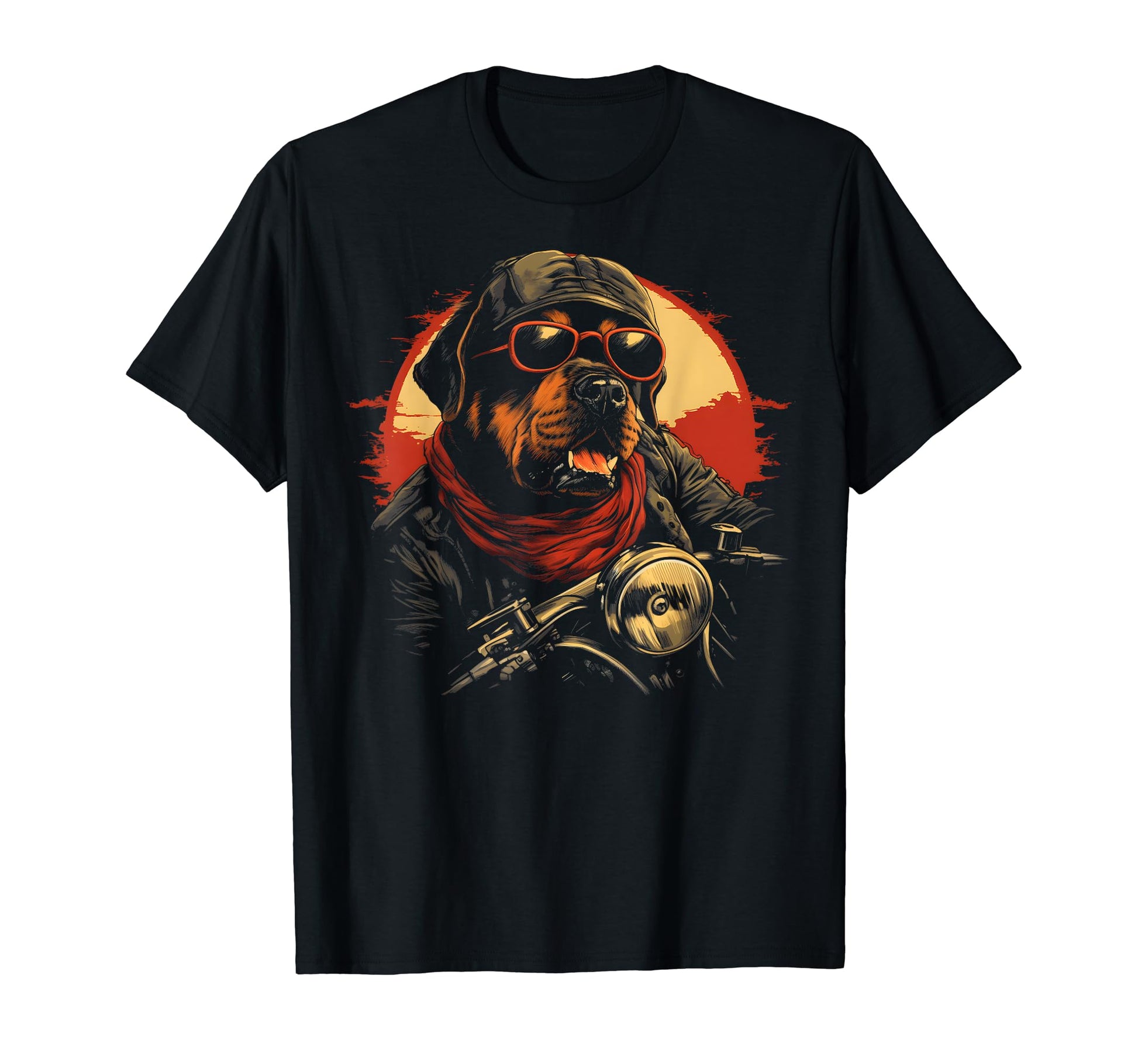 Motorcycle Dad Biker Dog Funny T-Shirt - Fun Novelty Design Unisex - T-Shirt, Sweatshirt, Hoodie