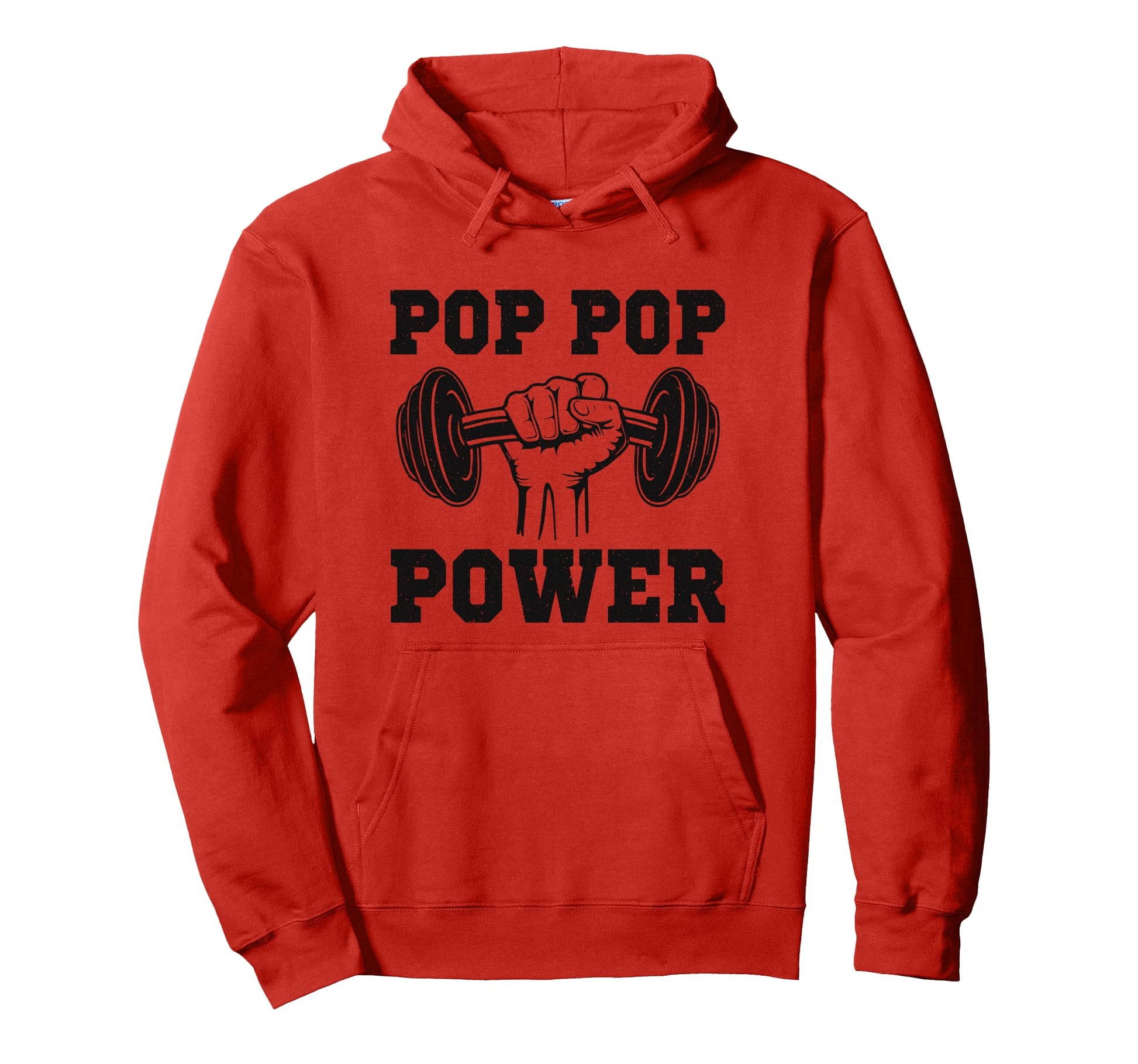 Grandpa Power Gym Lover Pop Pop Workout Hoodie - Trendy Graphic Unisex - T-Shirt, Sweatshirt, Hoodie