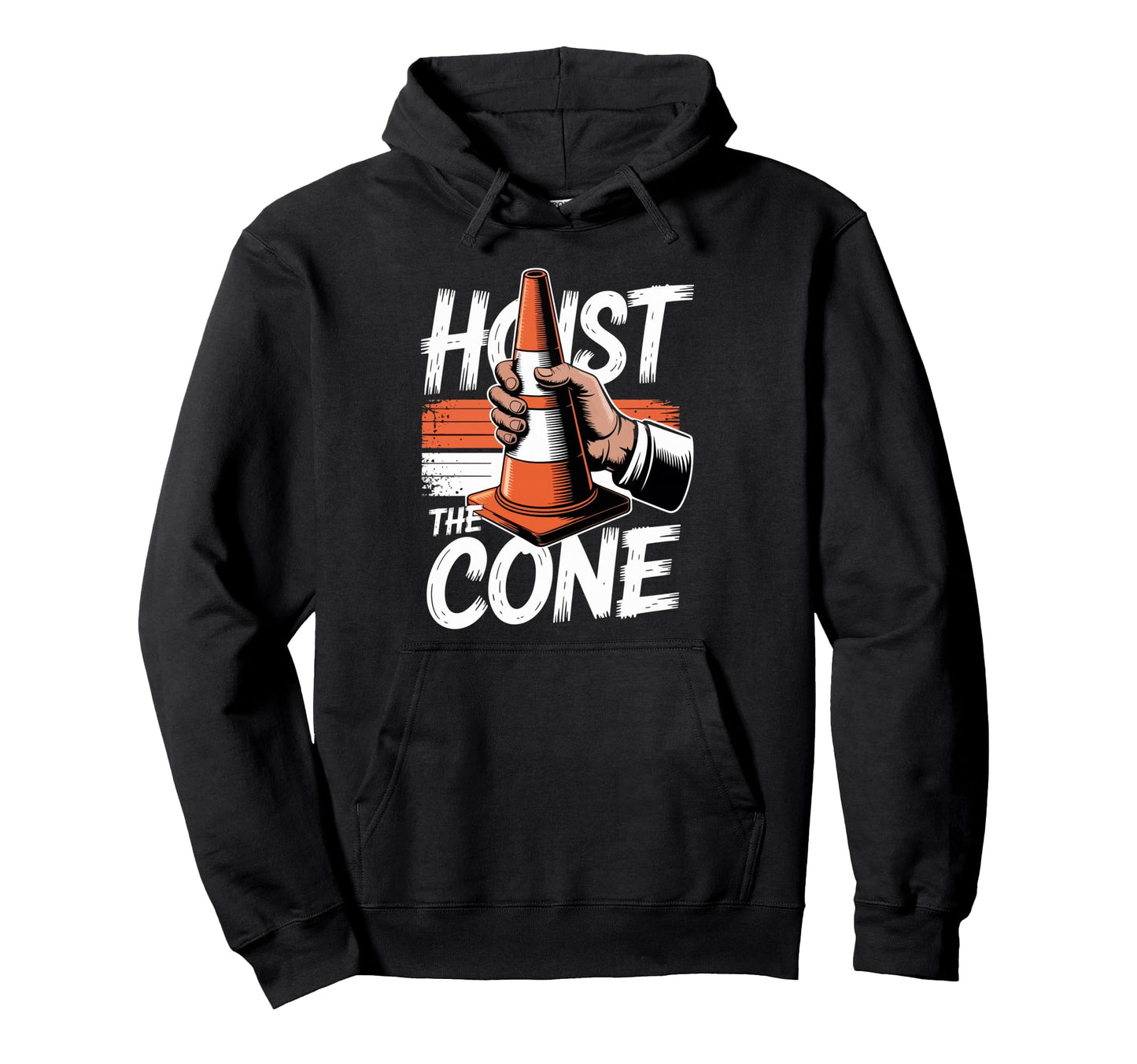 Hoist Cone Funny Baseball Hoodie - Aesthetic Graphic for Adults - T-Shirt, Sweatshirt, Hoodie