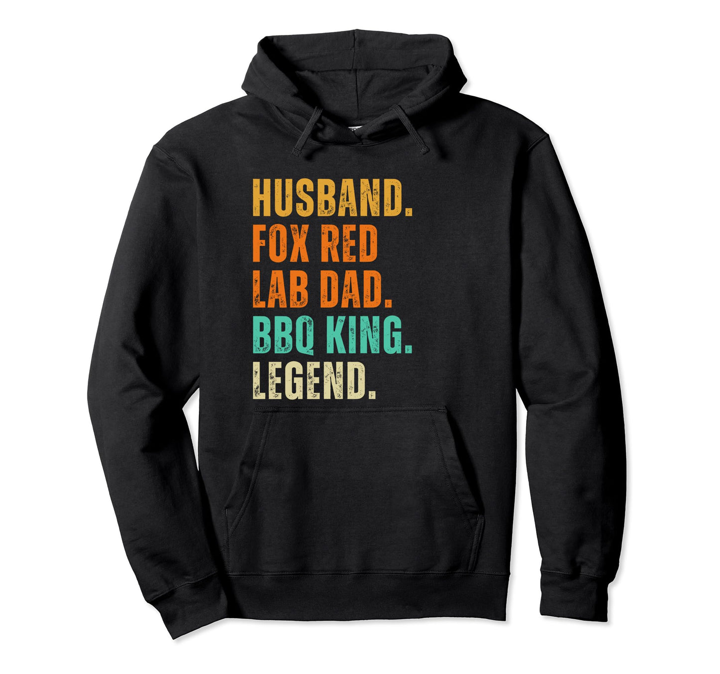 Fox Red Lab Dad Husband And Bbq Hoodie - Casual Everyday Wear Men Women - T-Shirt, Sweatshirt, Hoodie