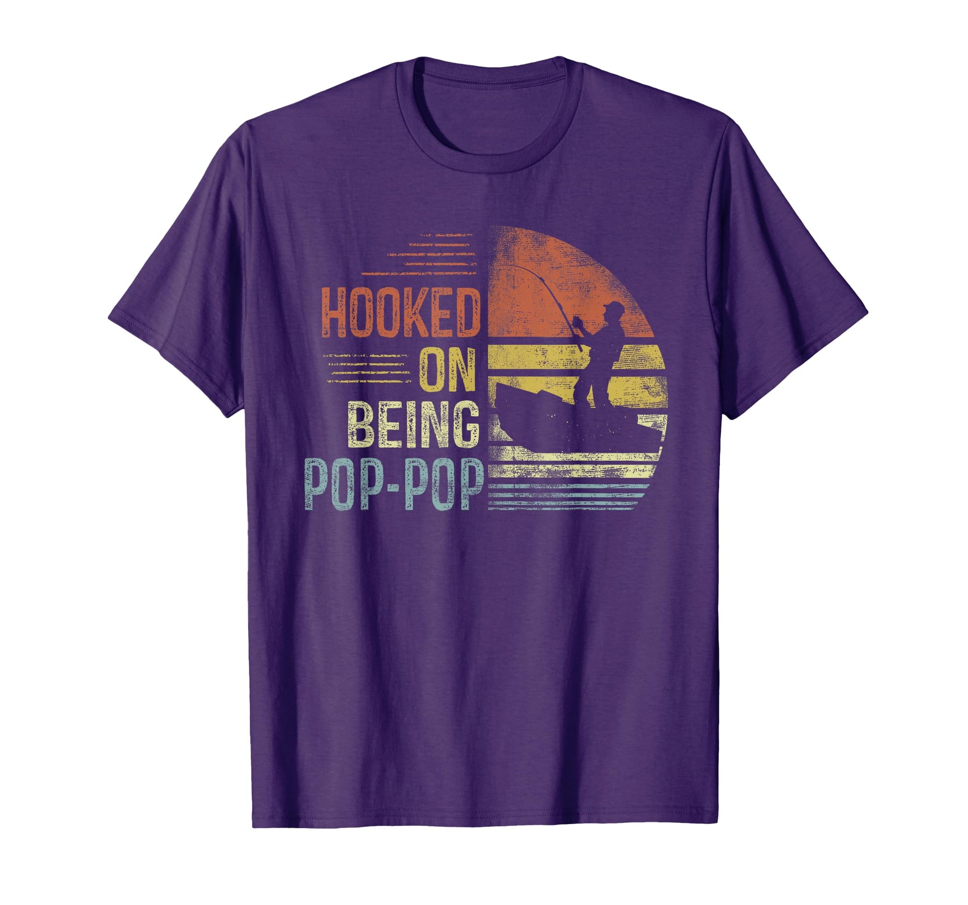 Hooked Being Pop Pop Fishing Gifts T-Shirt - Streetwear Style Men Women - T-Shirt, Sweatshirt, Hoodie